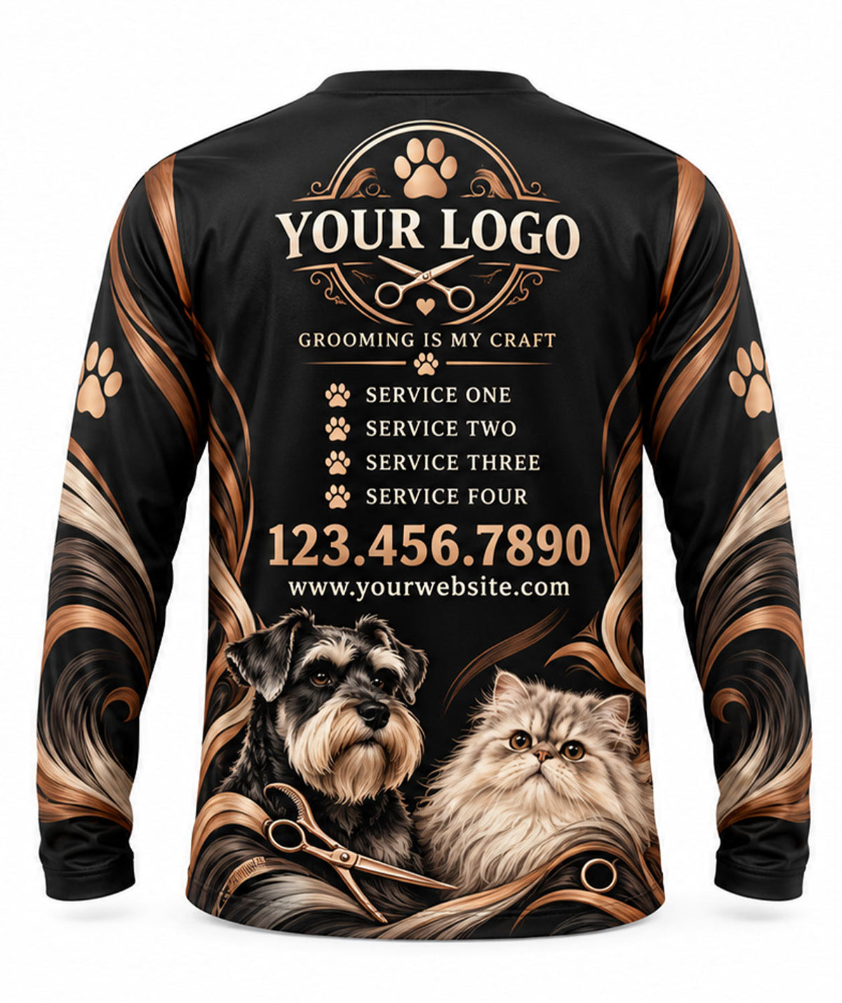 Pet Care Crew Uniform - back