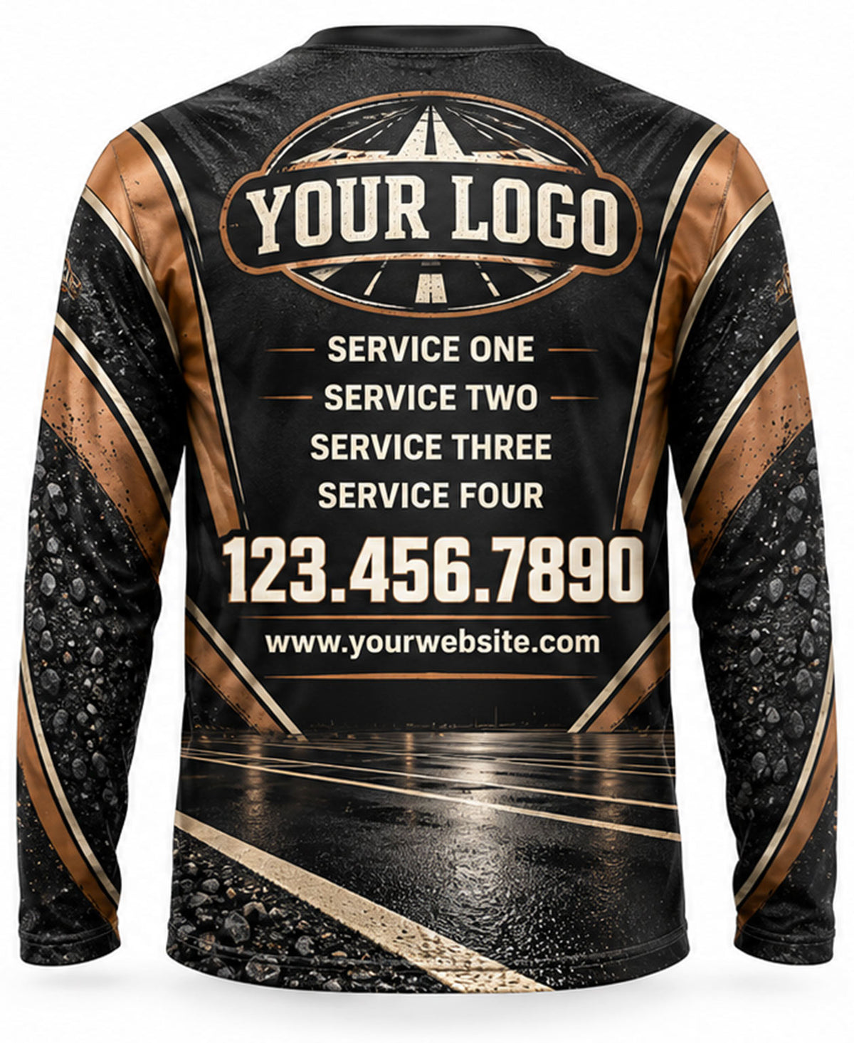 Asphalt Sealcoating Crew Uniform - back