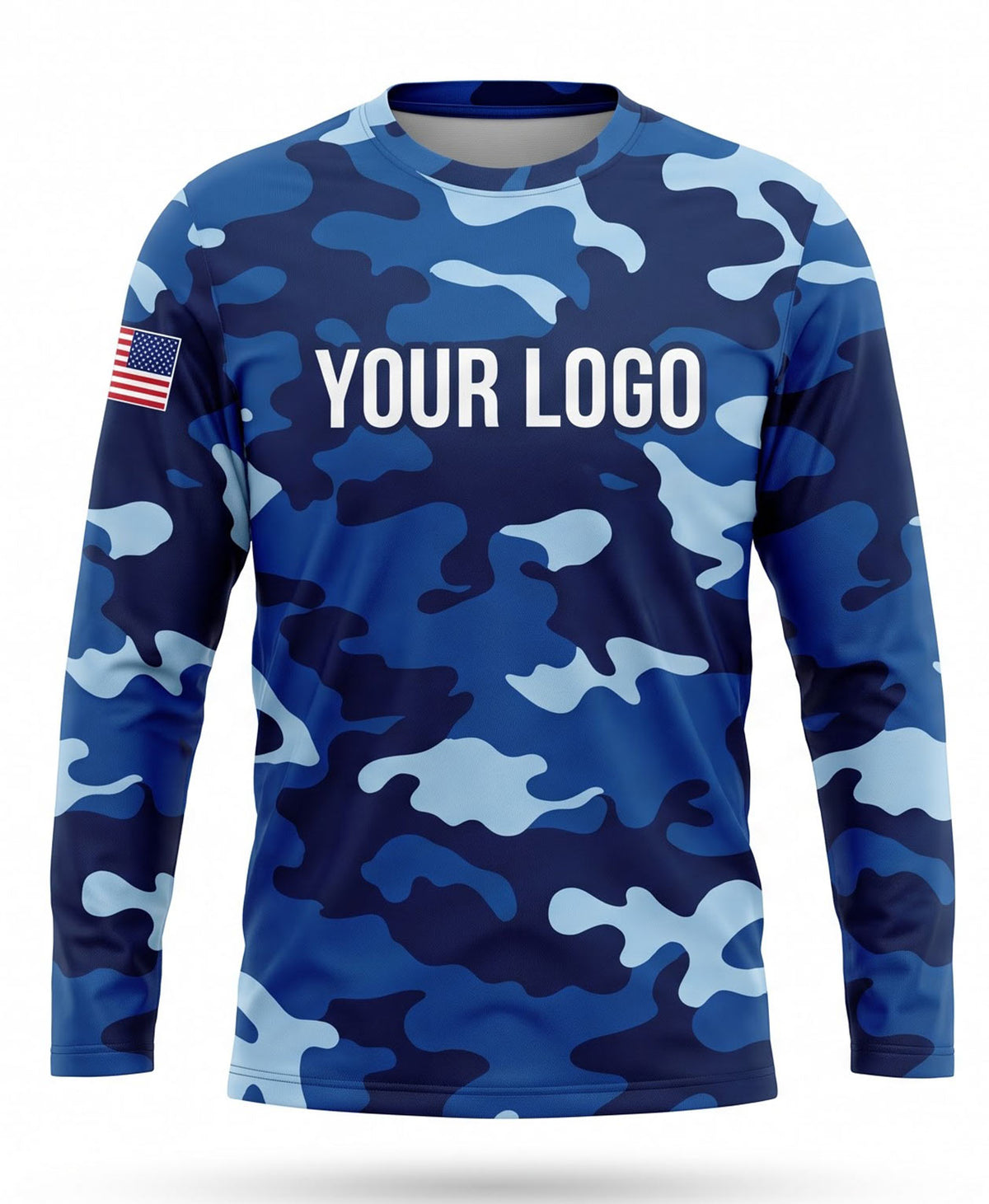 Royal Blue Camo Crew Uniform