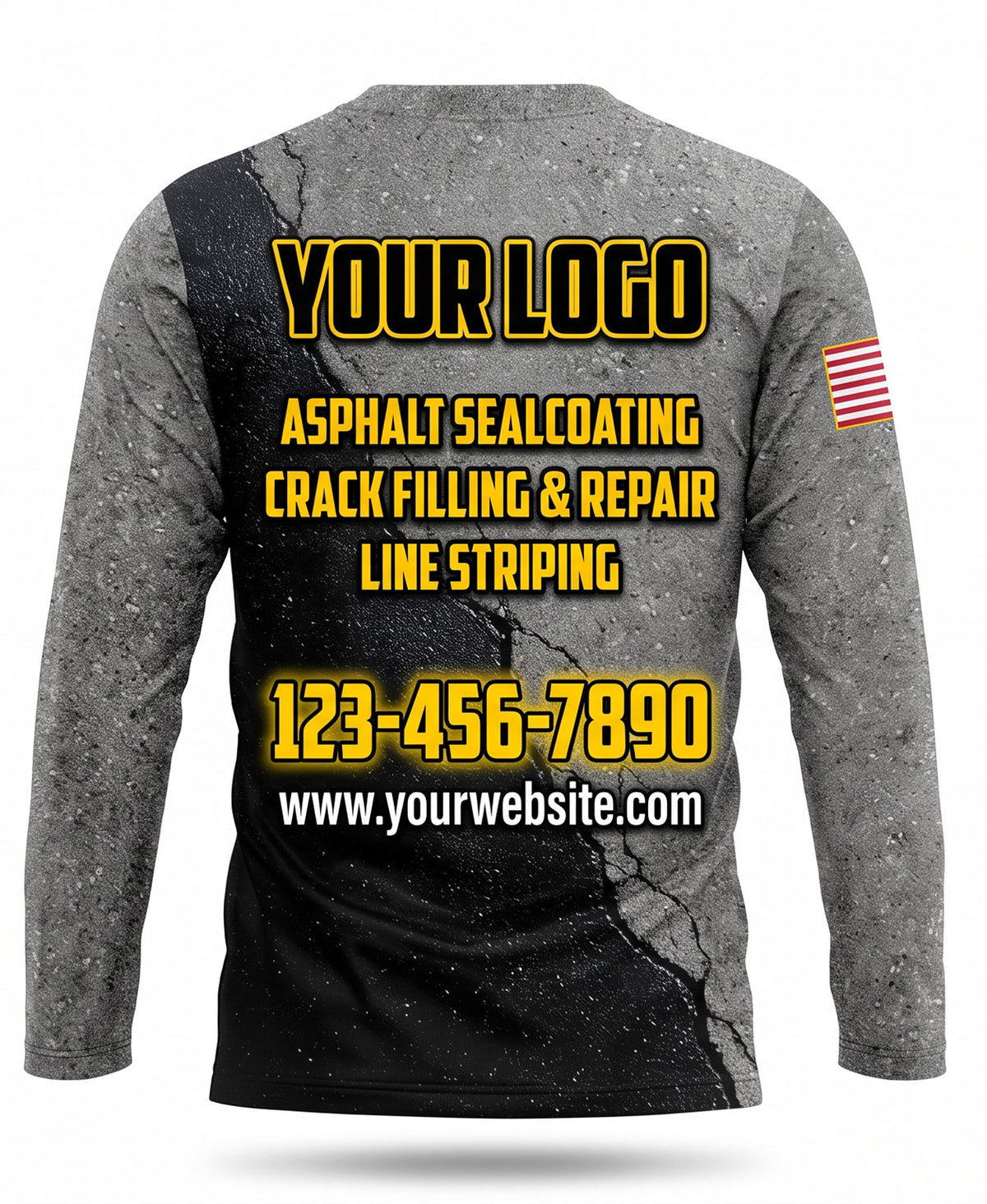 Asphalt Sealcoating Crew Uniform - back