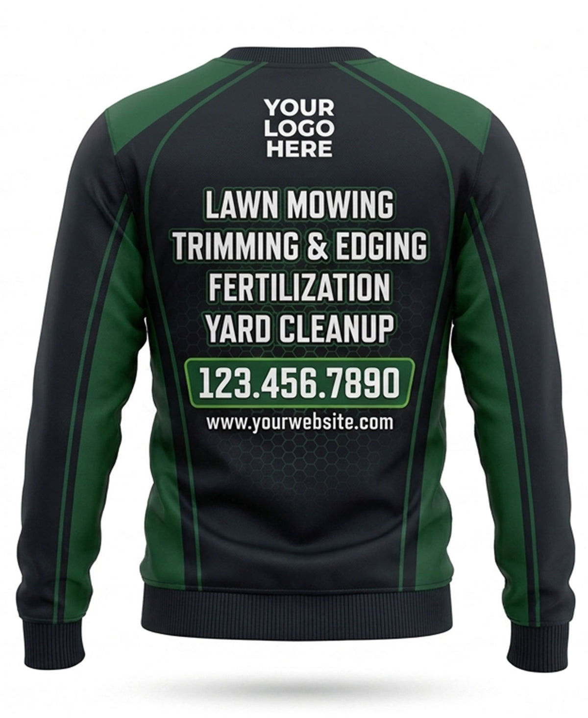 Minimalist Two-Tone Lawn Mowing Crew Uniform