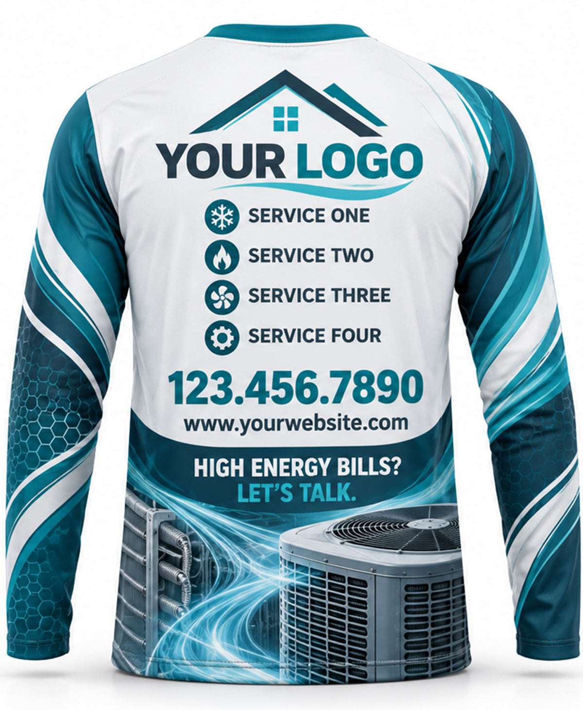 HVAC Crew Uniform - back