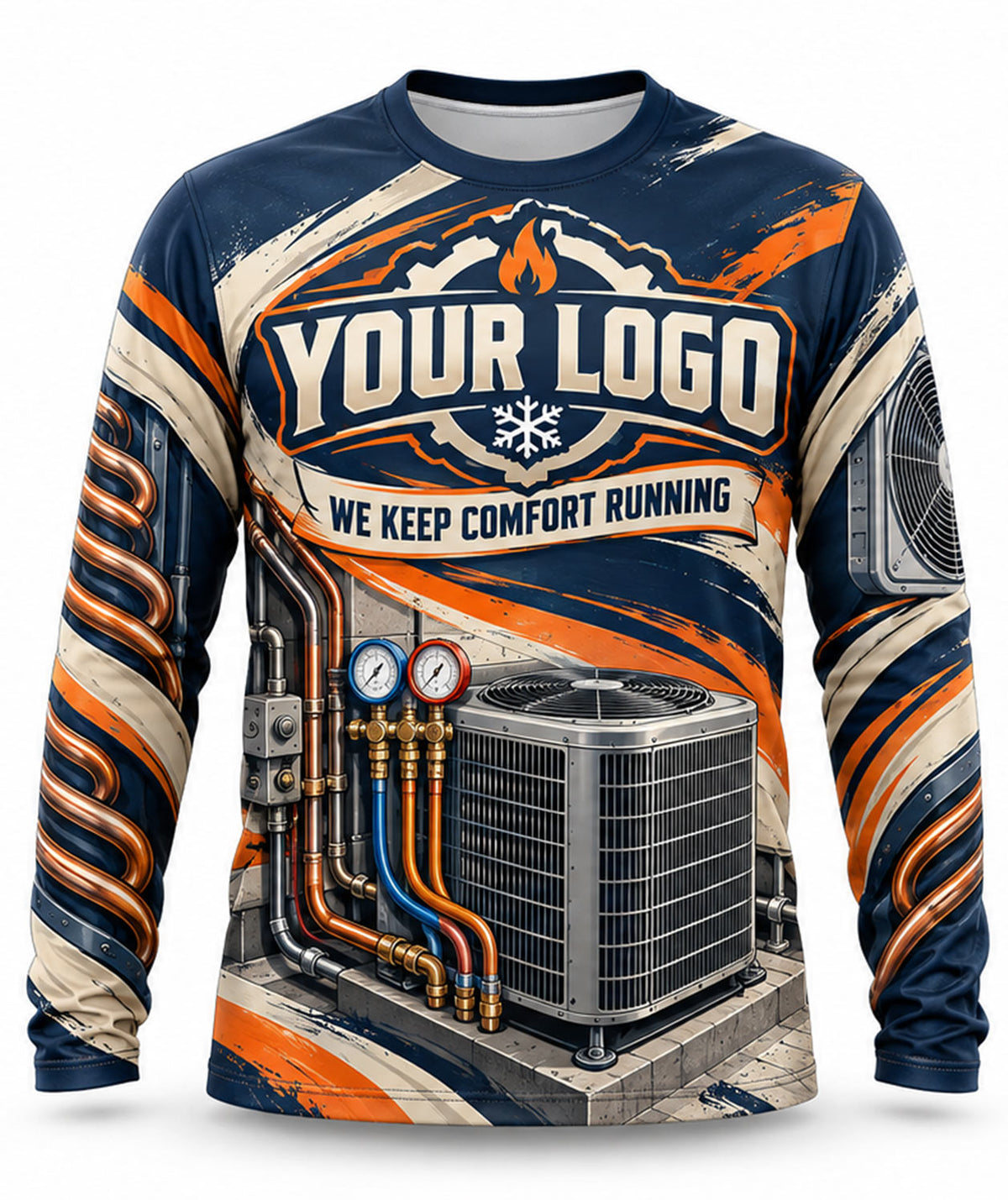 HVAC Crew Uniform - front
