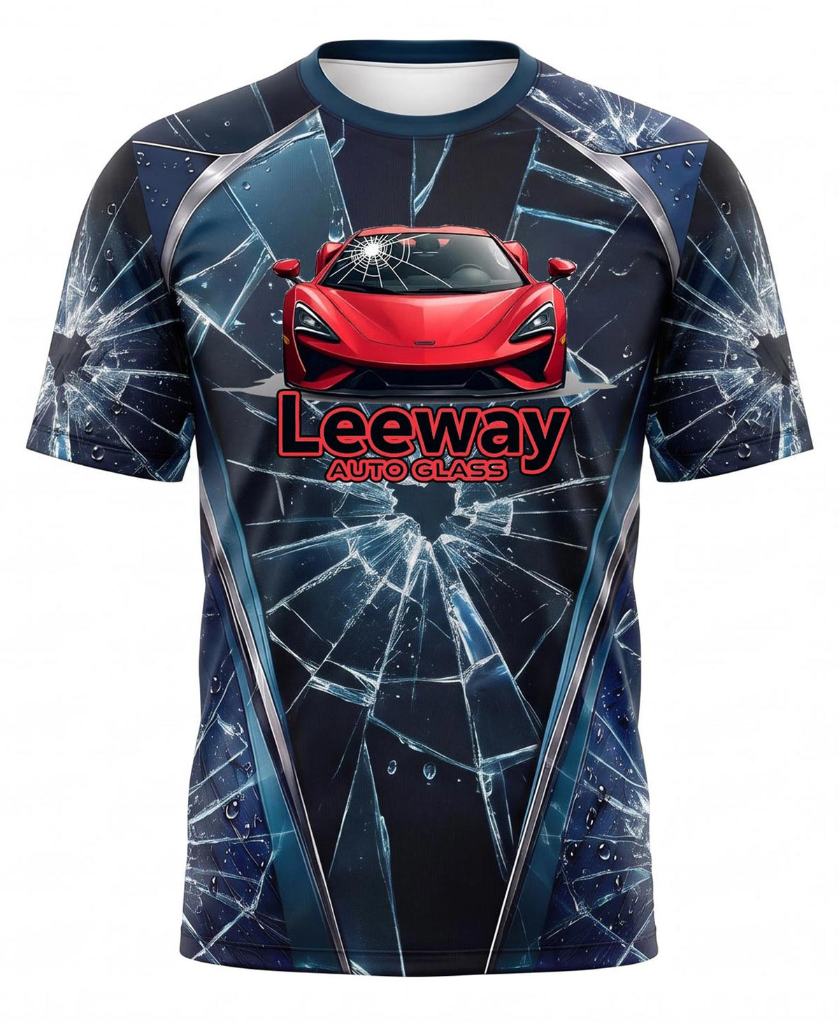 Shattered Glass Crack Window Tinting Crew Uniform