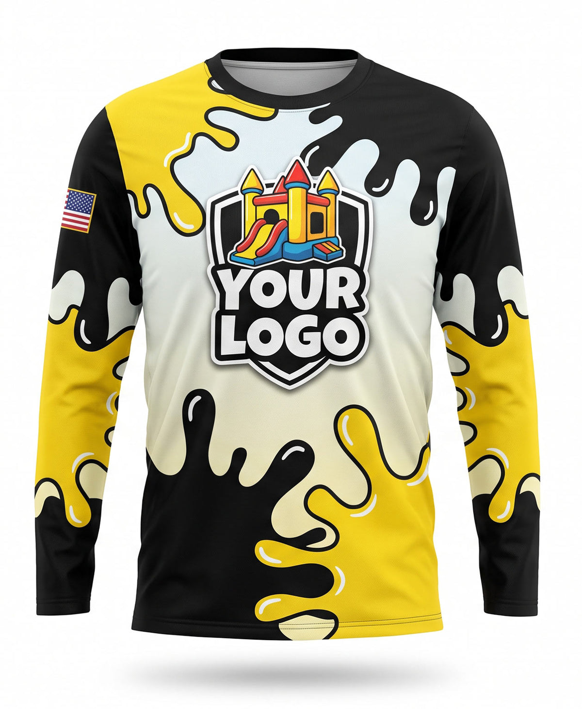 Bold Drip Paint Splash Bounce House Crew Uniform