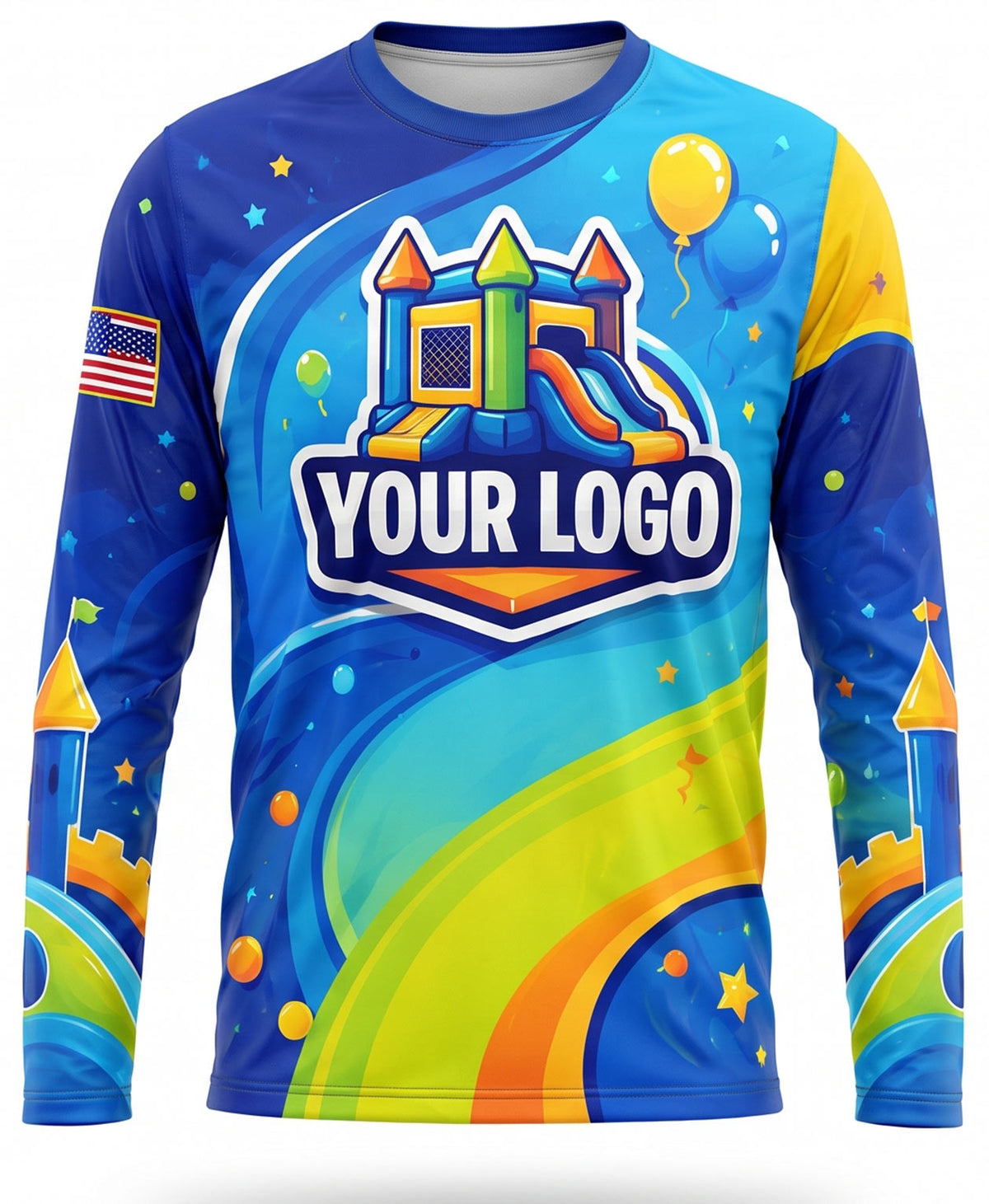 Festive Balloon Castle Bounce House Crew Uniform
