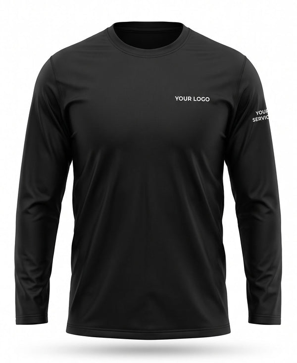 Solid Stealth Black Crew Uniform