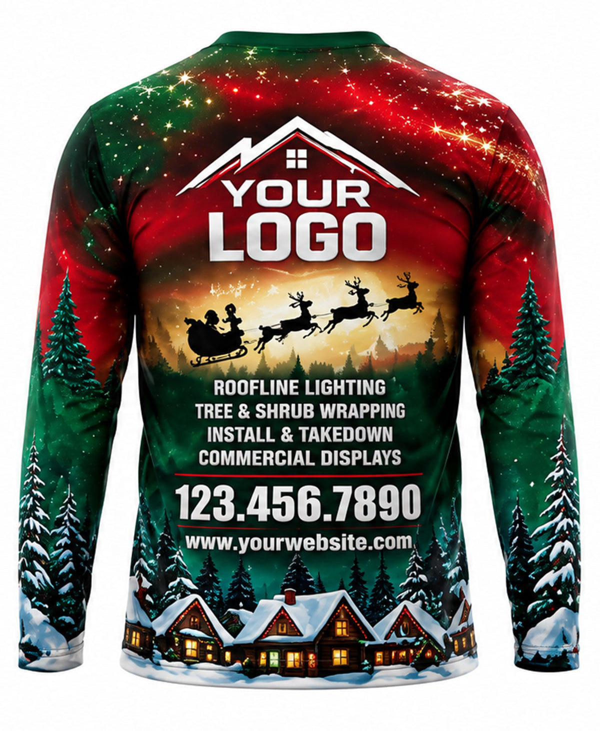 Santa Sleigh Village Christmas Light Crew Uniform