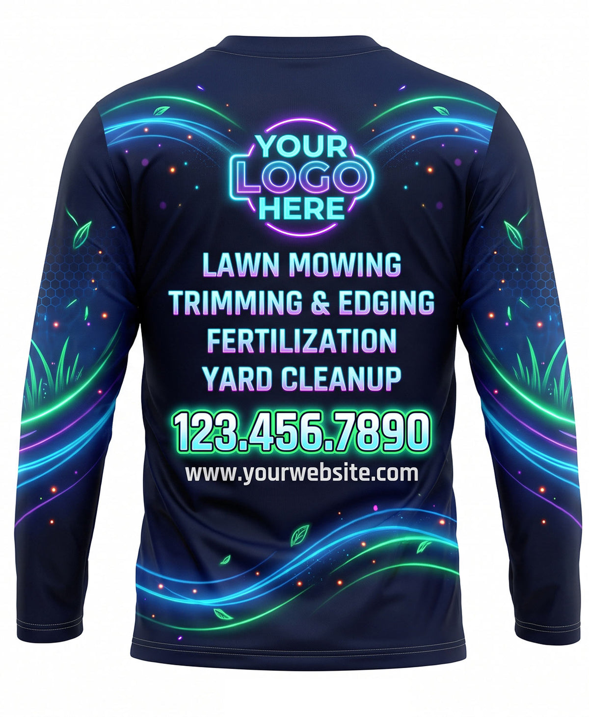 Swirl Splash Lawn Care Crew Uniform