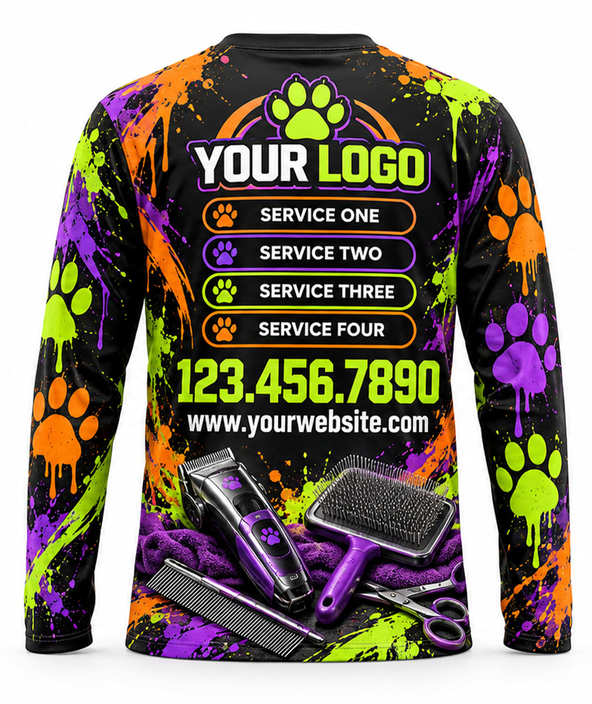 Pet Care Crew Uniform - back