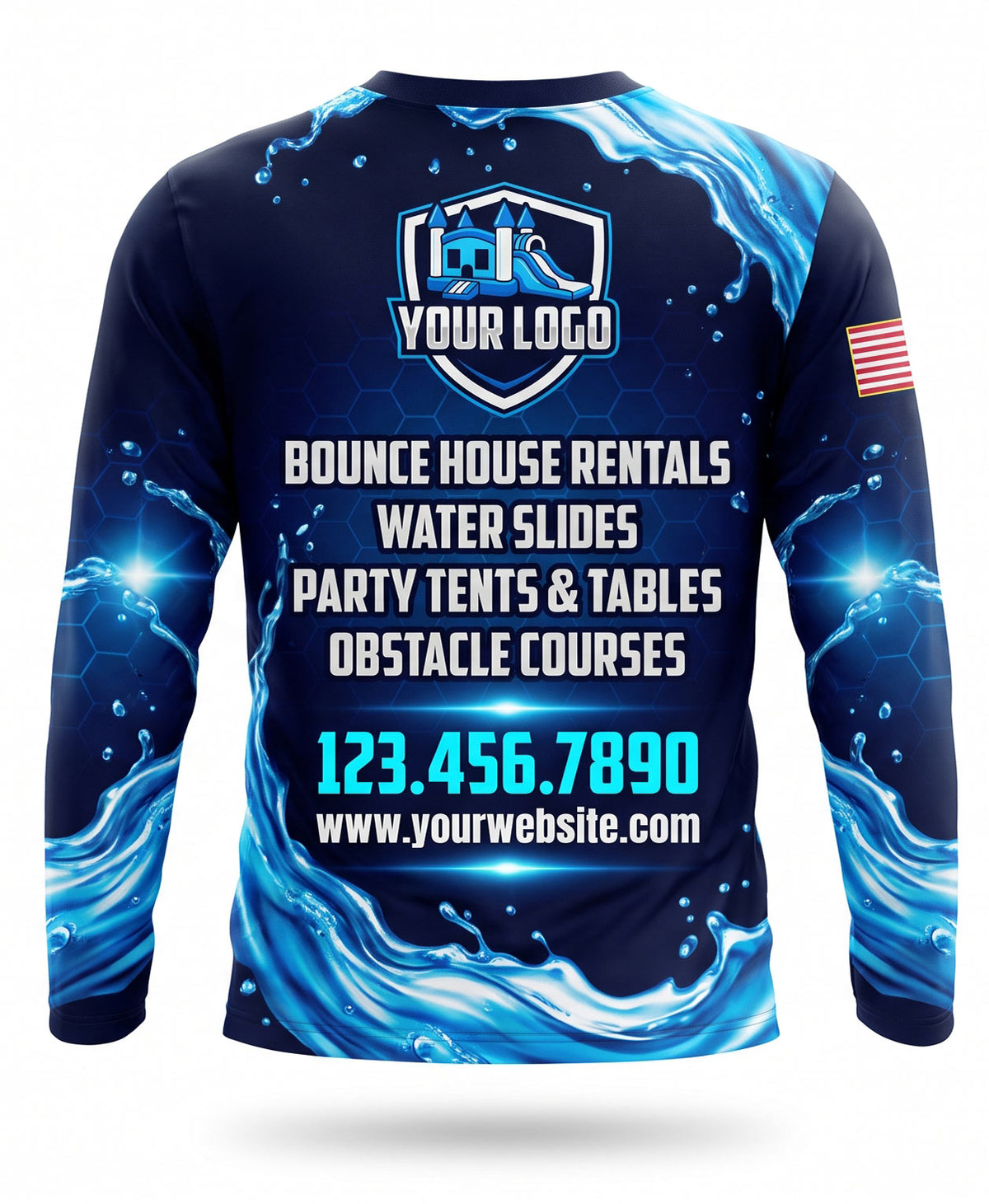 Water Splash Bounce House Rental Crew Uniform