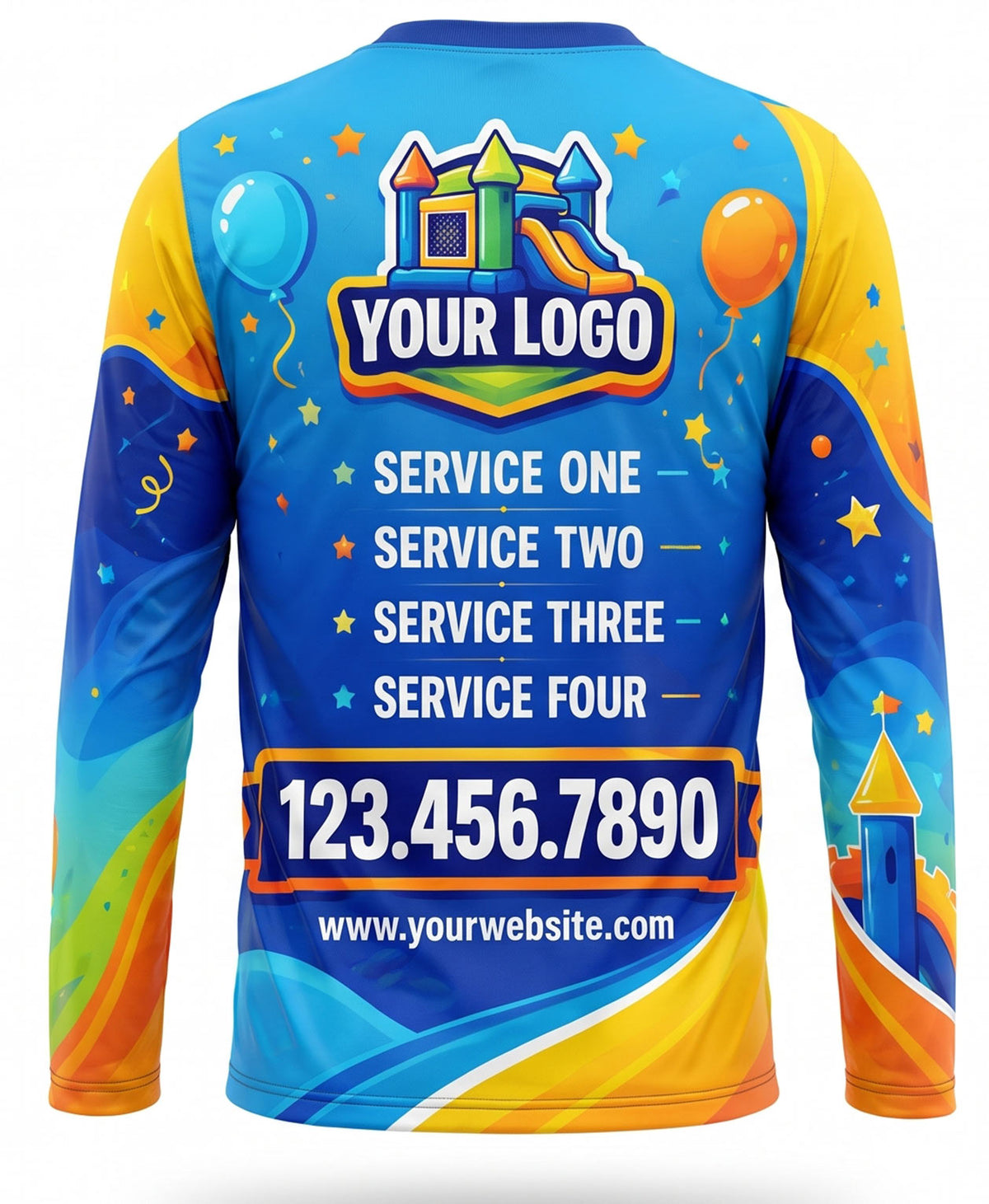 Festive Balloon Castle Bounce House Crew Uniform