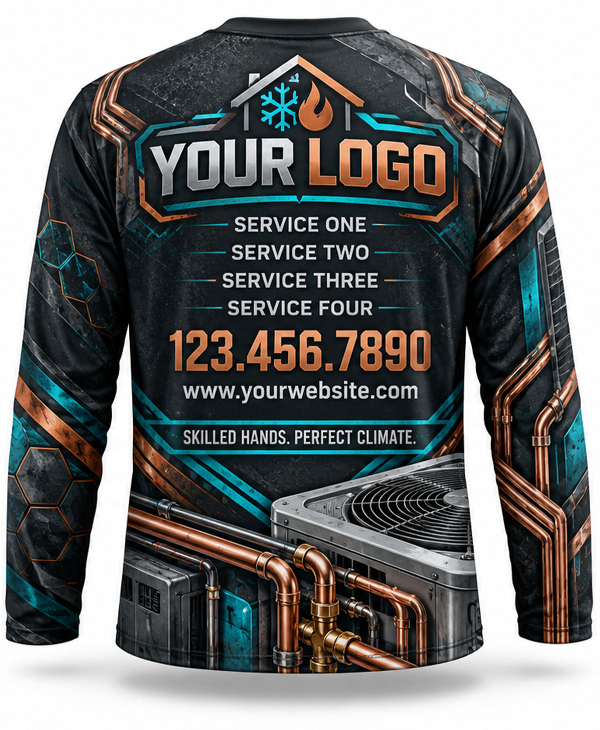 HVAC Crew Uniform - back