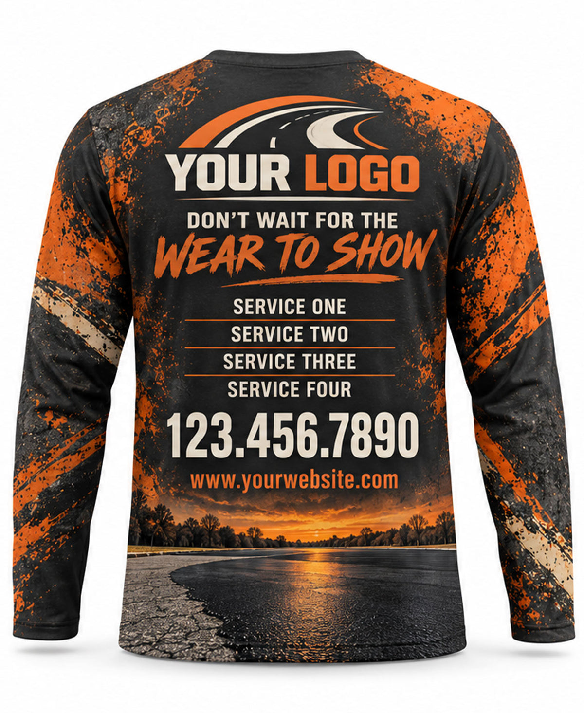 Asphalt Sealcoating Crew Uniform - back