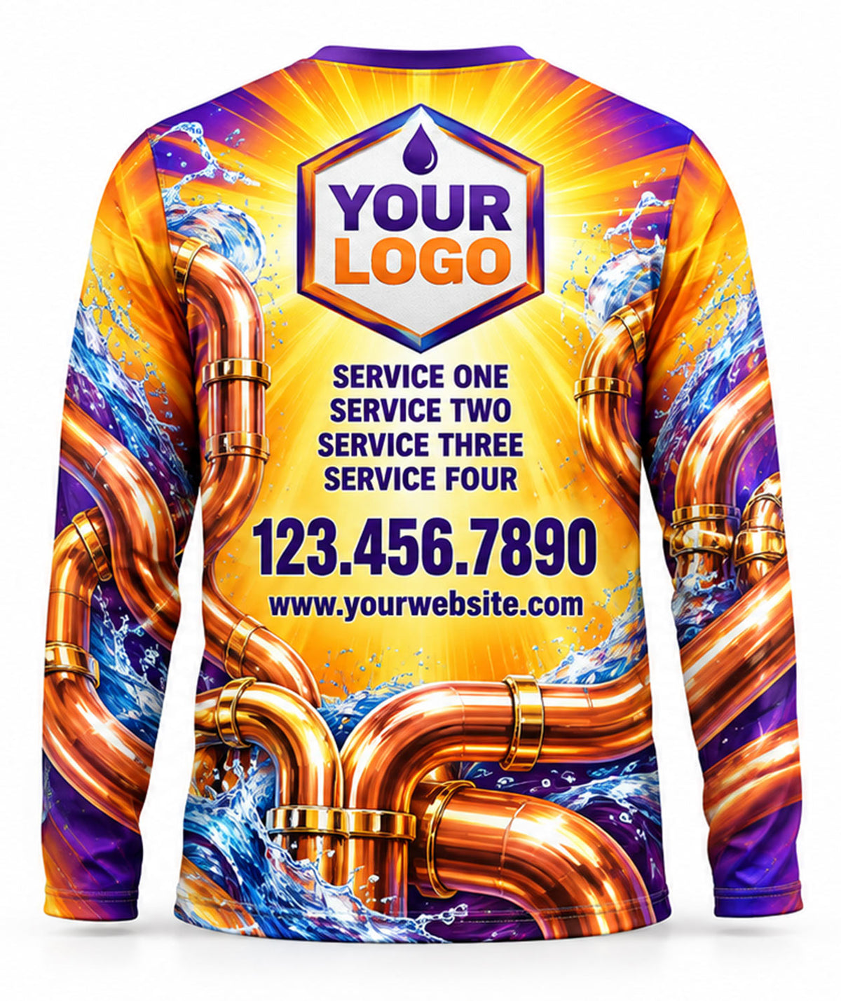Plumbing Crew Uniform - back