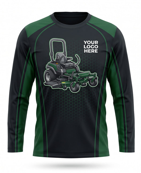 Minimalist Two-Tone Lawn Mowing Crew Uniform