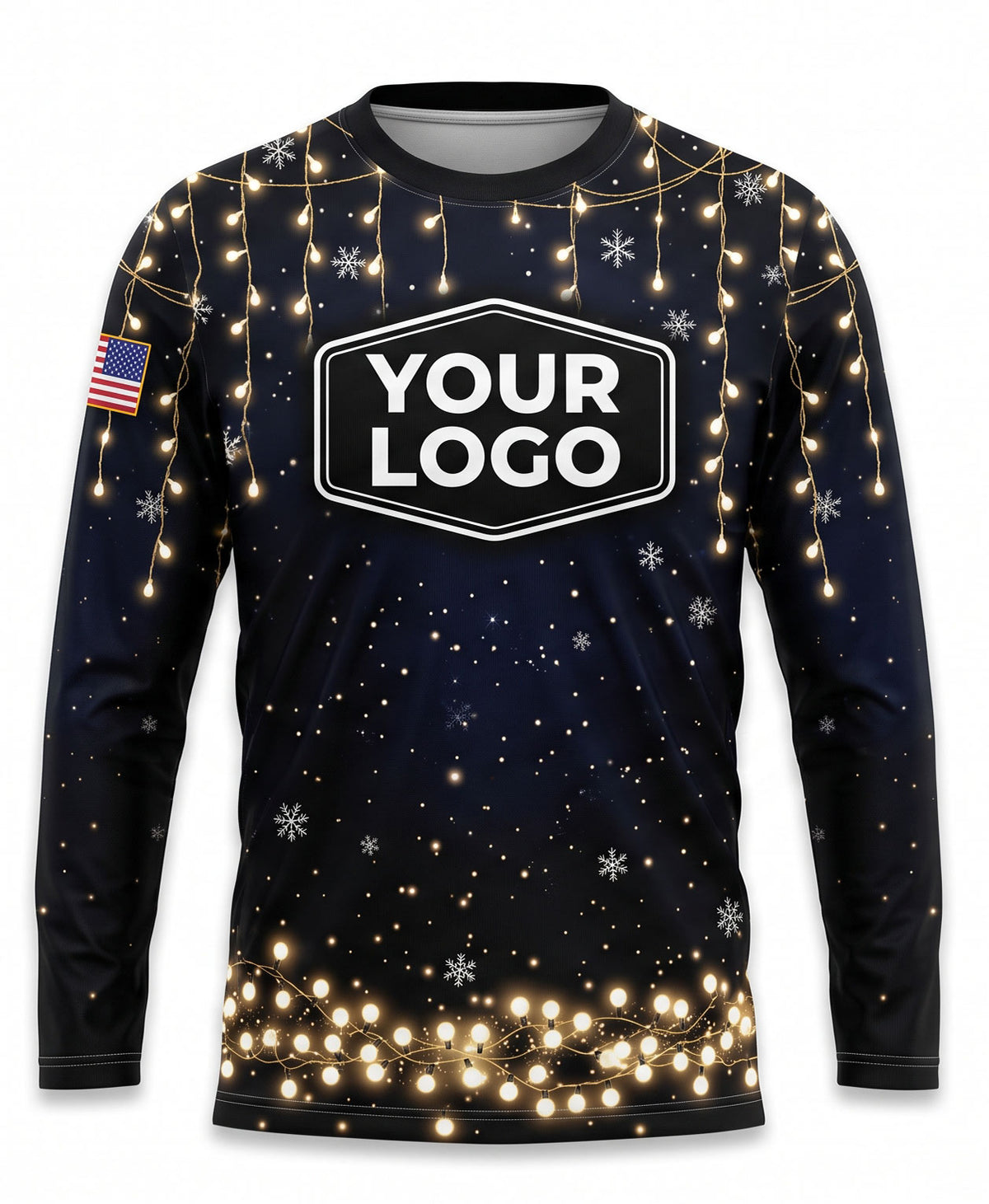 Black Gold Warm String Lights Christmas Light Crew Uniform