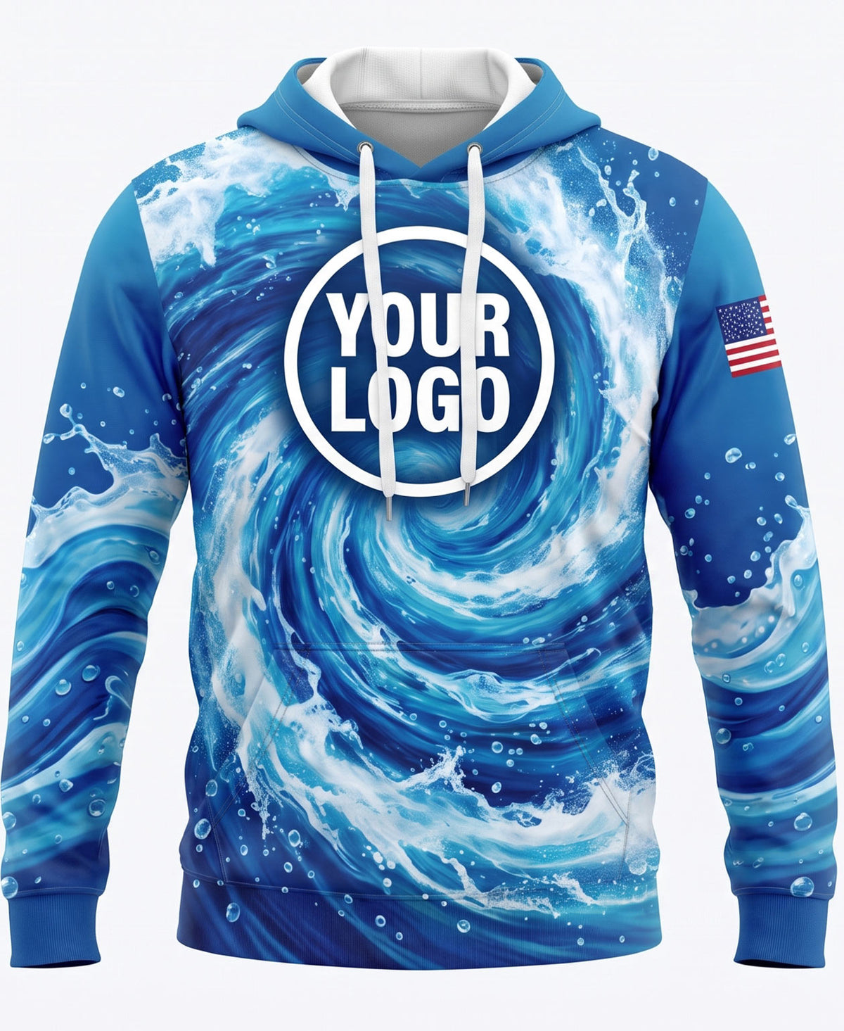 Swirl & American Flag Pressure Washing Crew Uniform