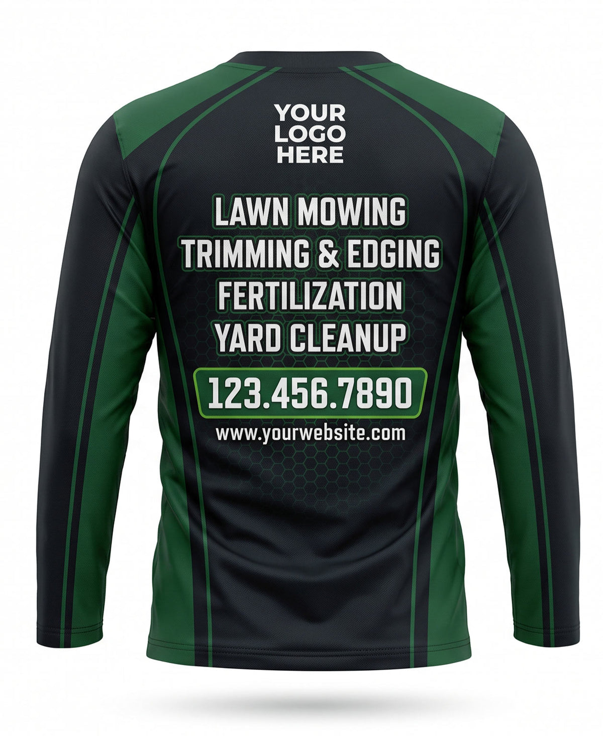 Minimalist Two-Tone Lawn Mowing Crew Uniform