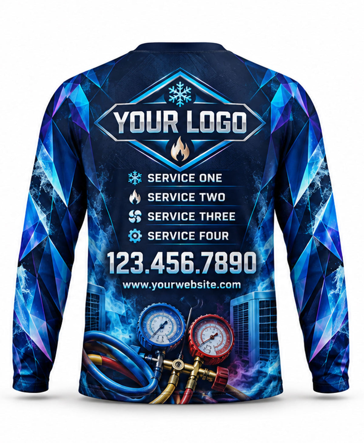 HVAC Crew Uniform - back