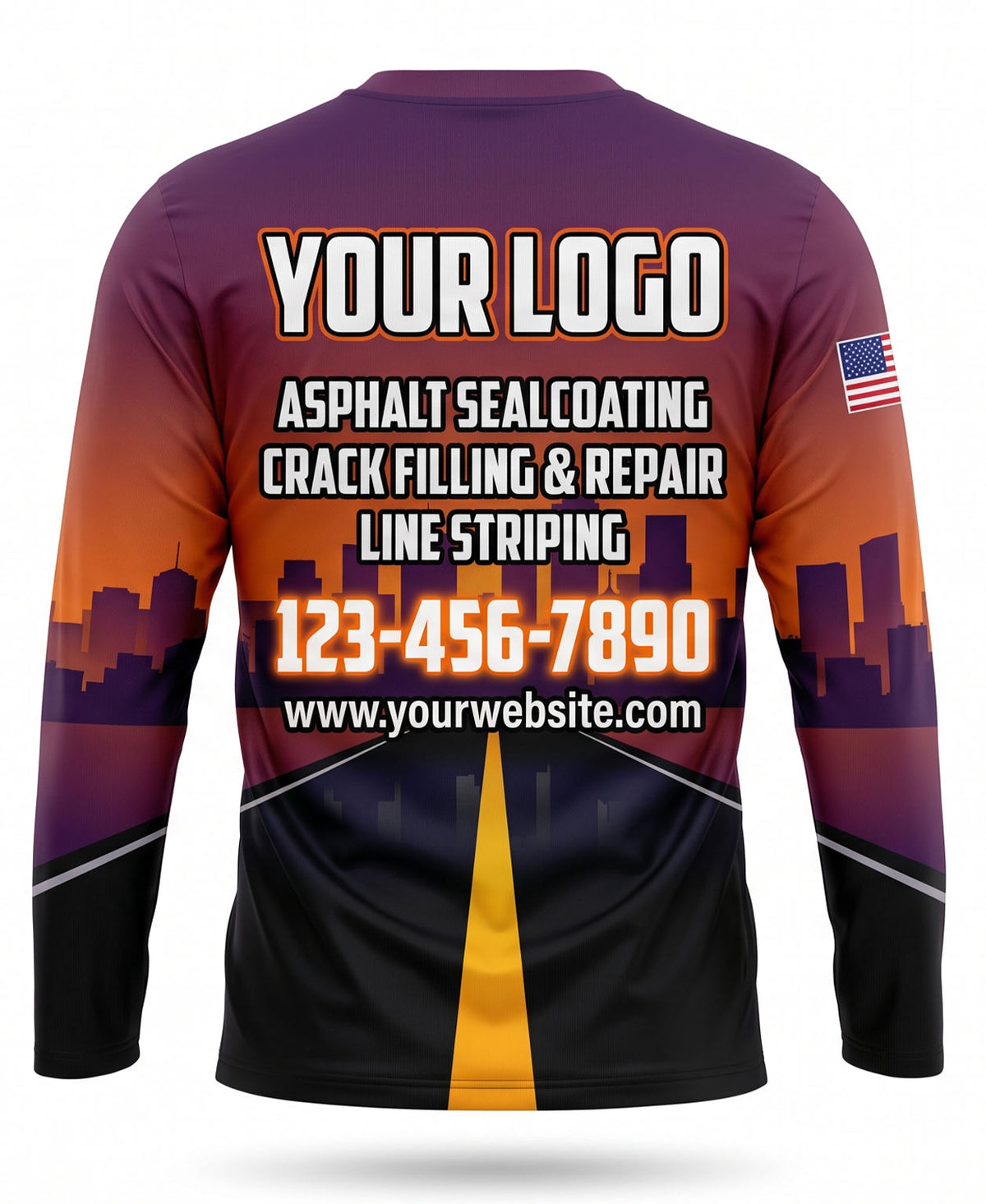 Asphalt Sealcoating Crew Uniform - back