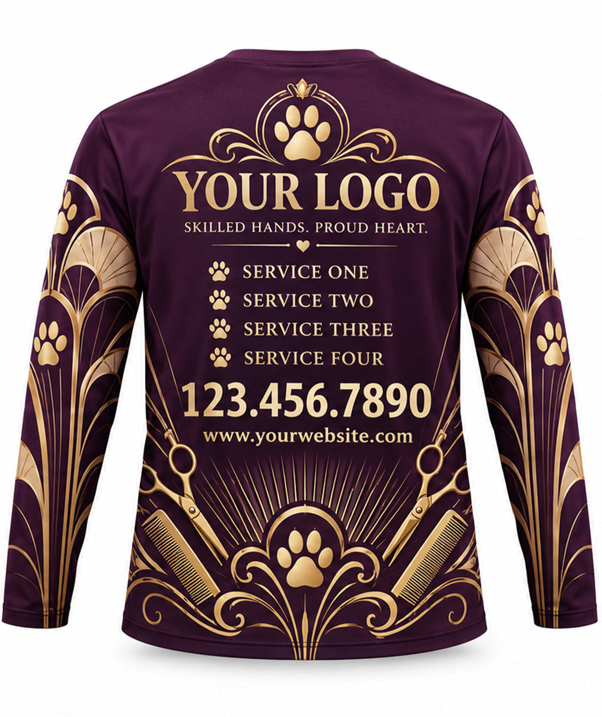 Pet Care Crew Uniform - back