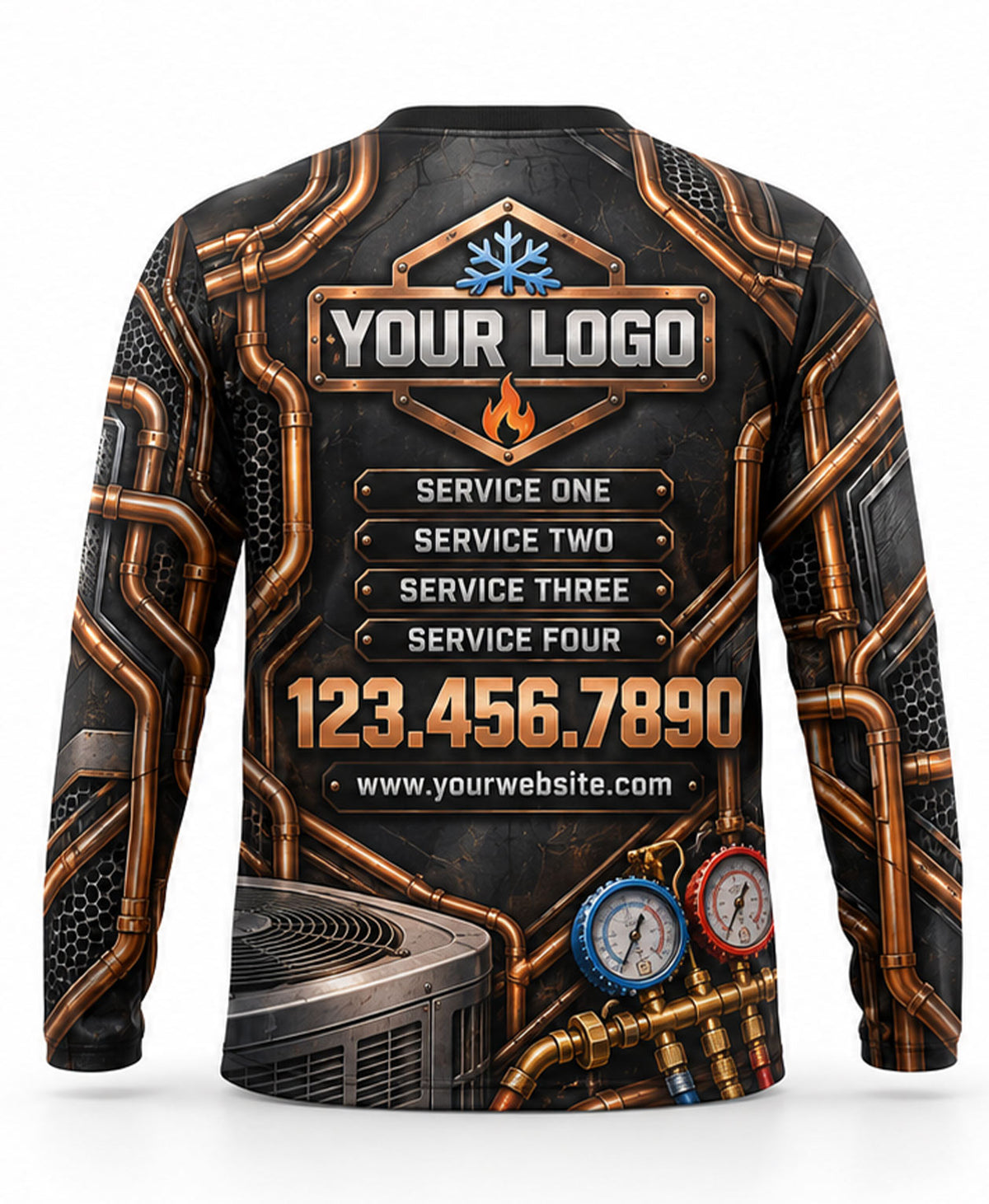 HVAC Crew Uniform - back