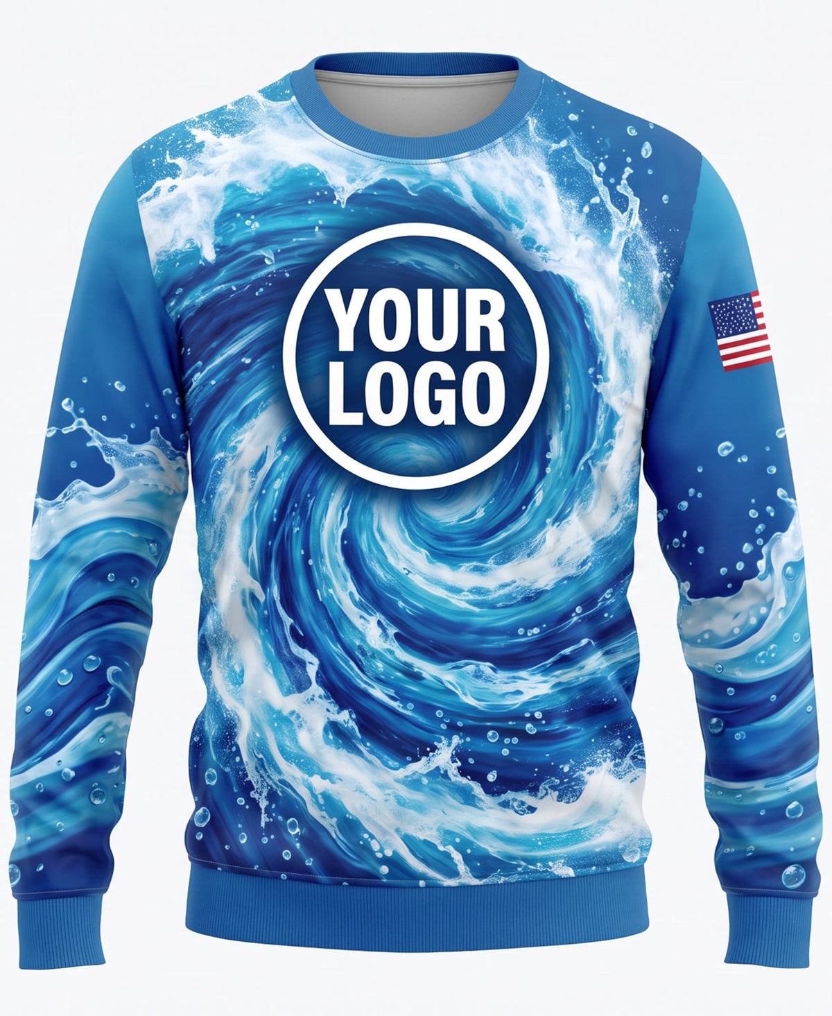 Swirl & American Flag Pressure Washing Crew Uniform