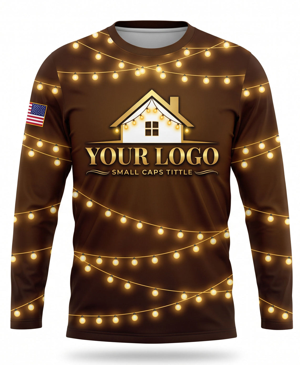 Cozy Wooden Warm Lights Christmas Light Crew Uniform