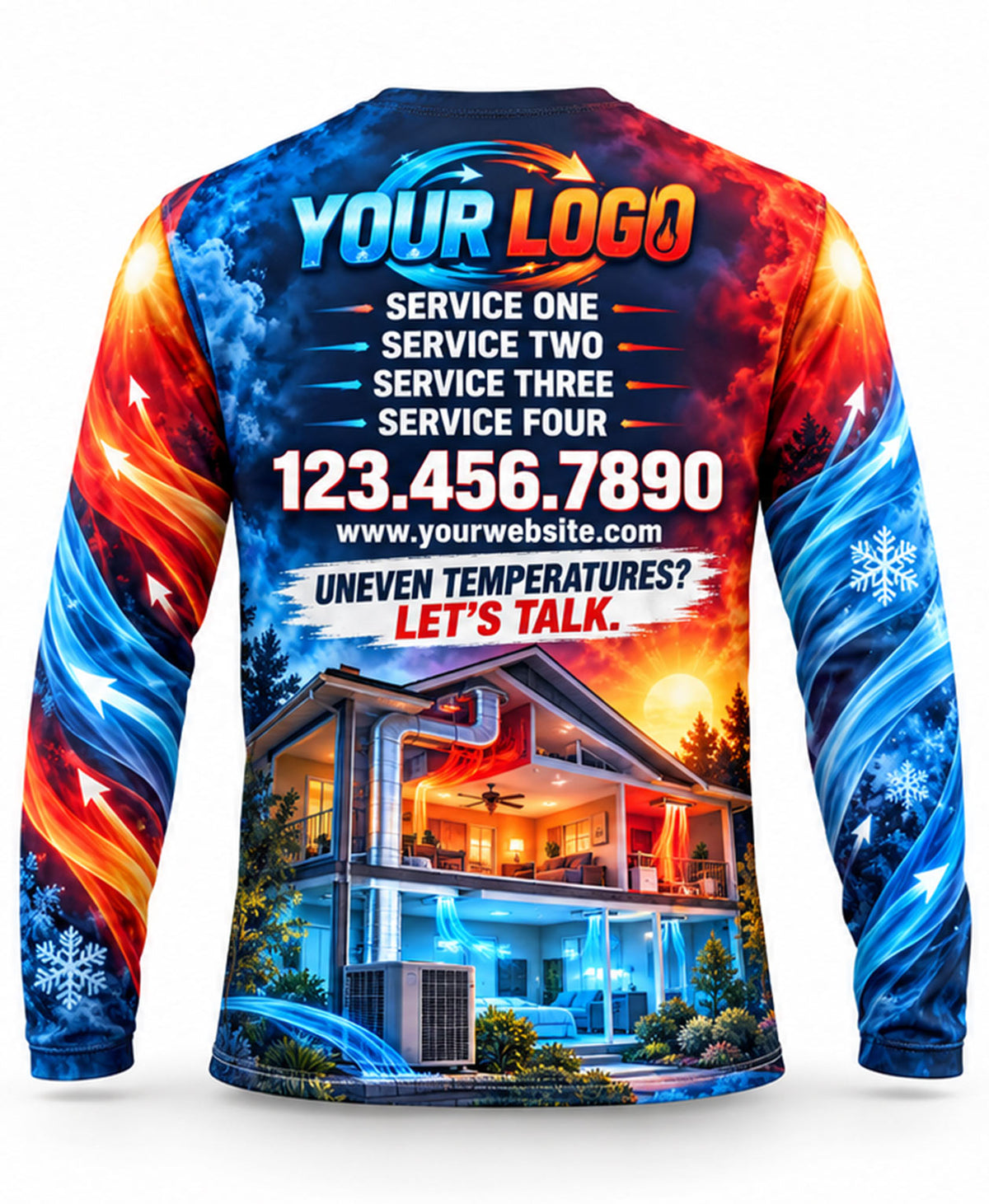 HVAC Crew Uniform - back