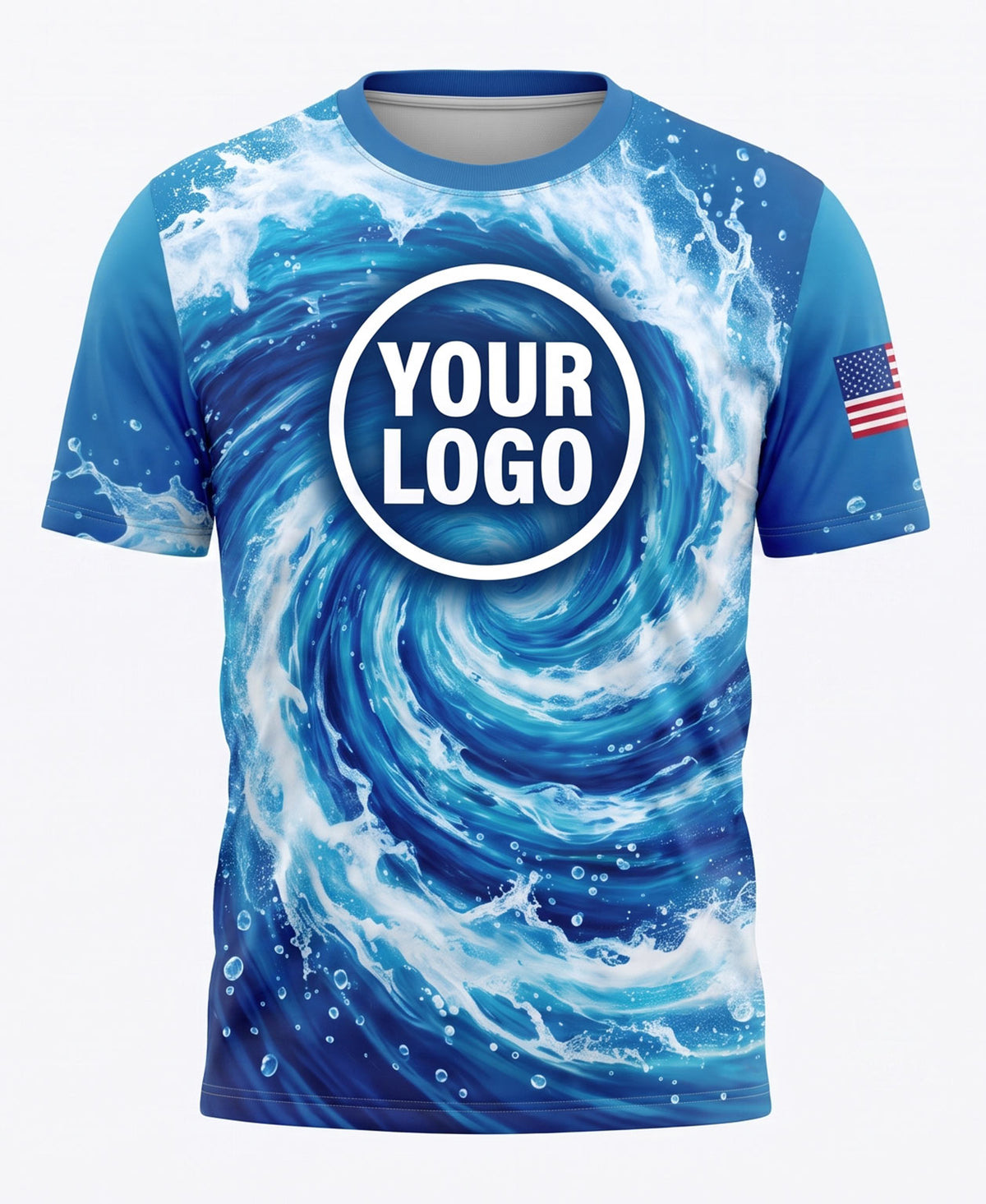 Swirl & American Flag Pressure Washing Crew Uniform