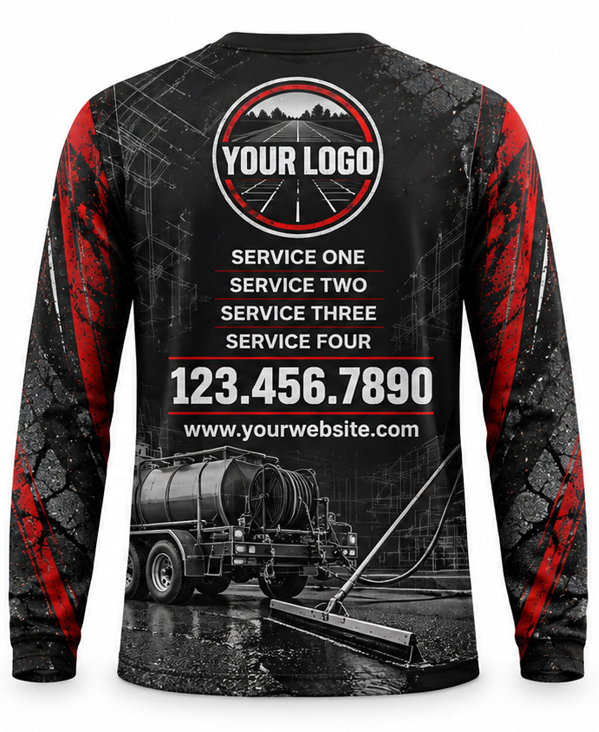 Asphalt Sealcoating Crew Uniform - back
