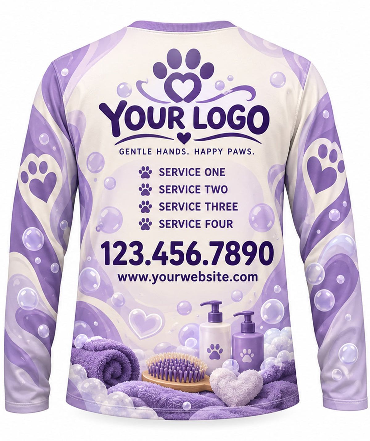 Pet Care Crew Uniform - back