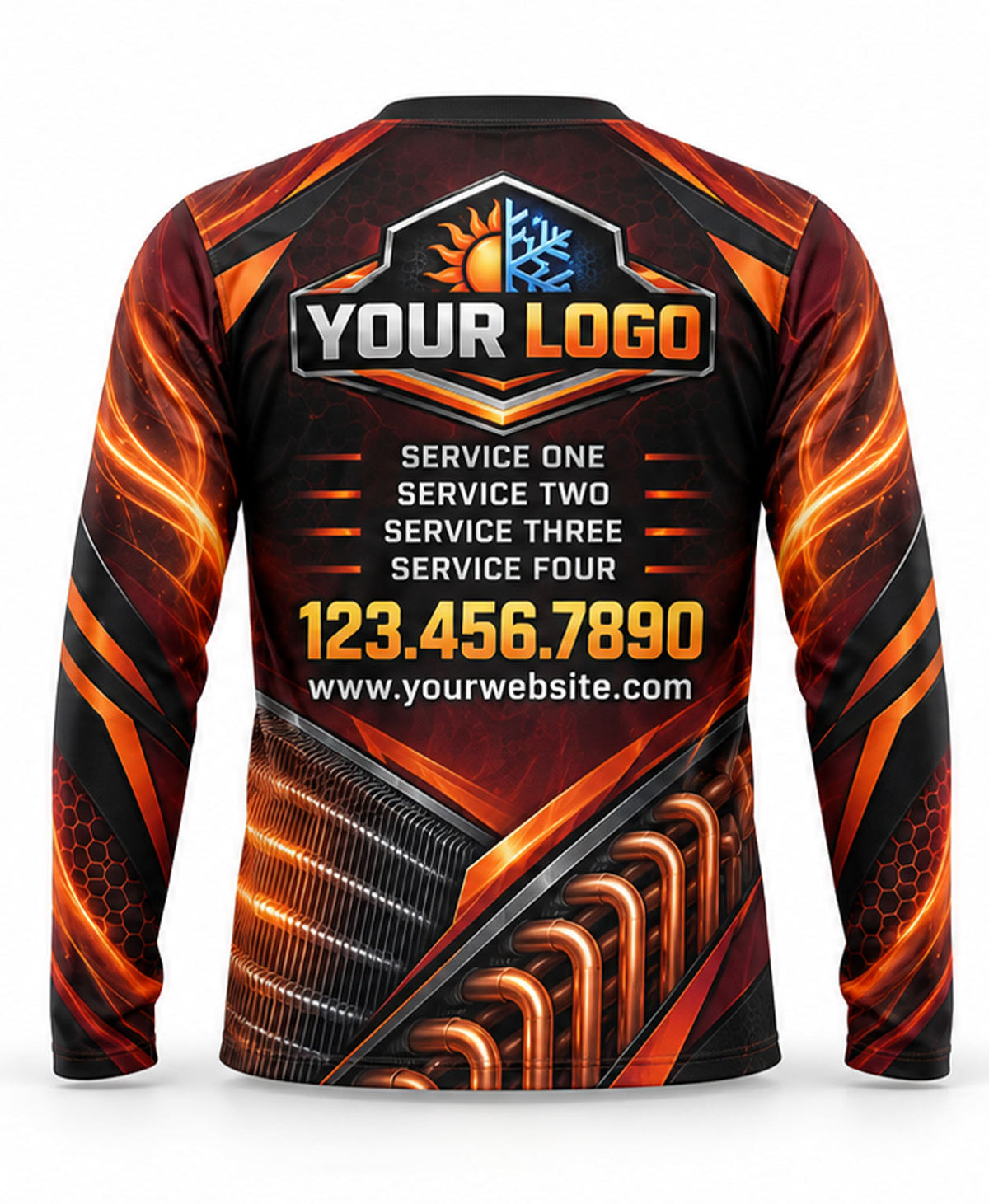 HVAC Crew Uniform - back