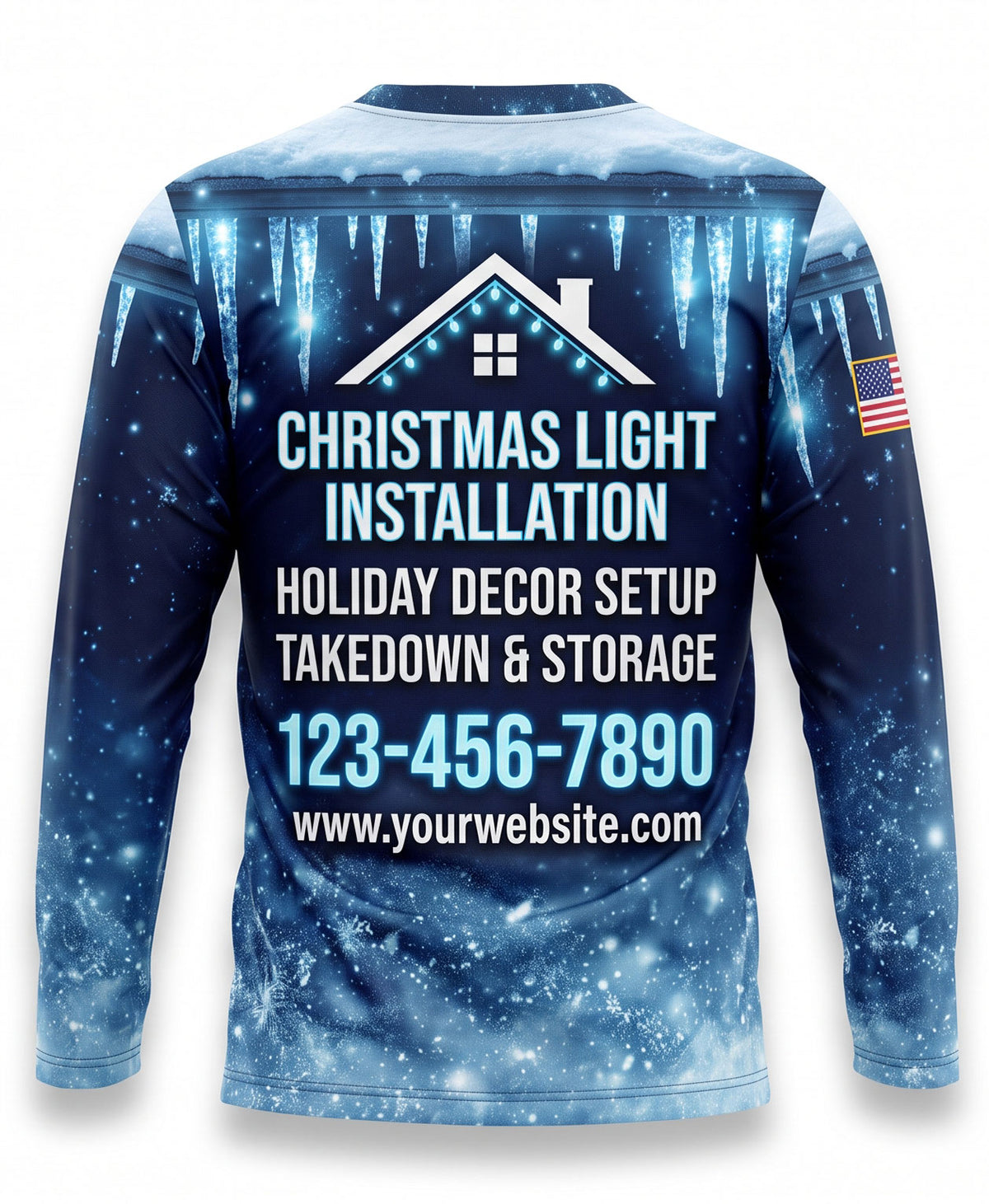 Frozen Icicle Blue Christmas Light Crew Uniform