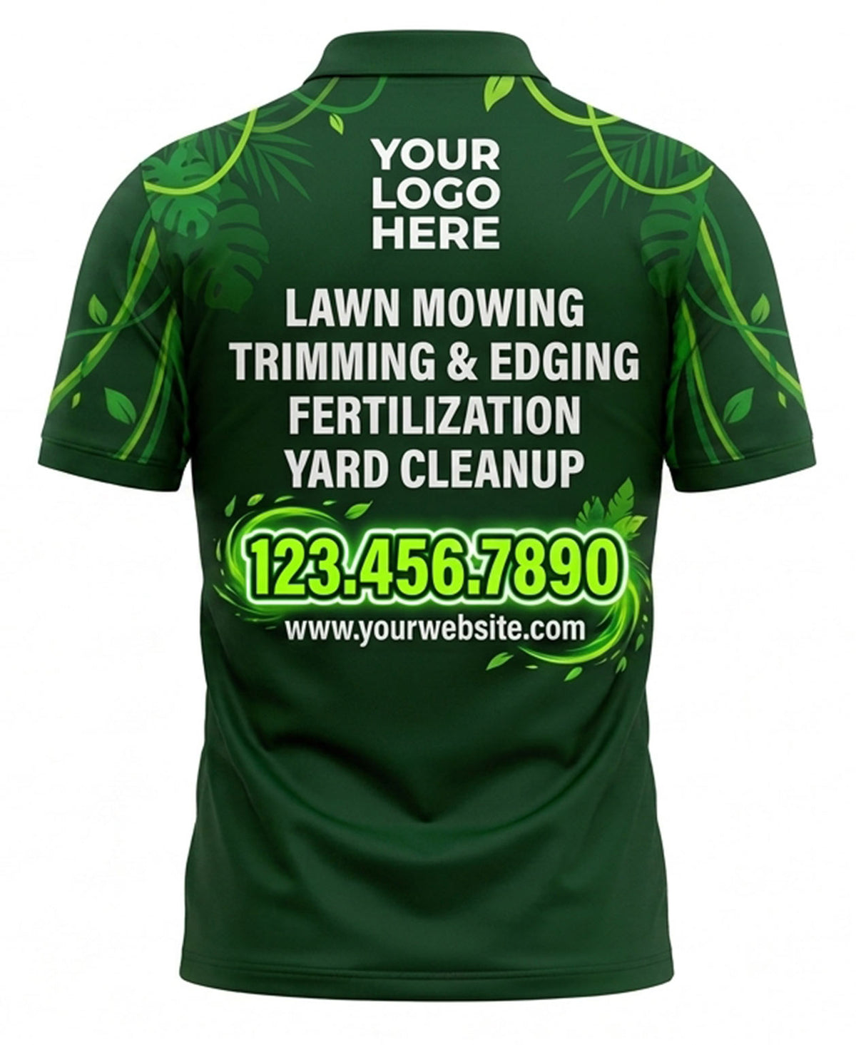 Tropical Leaf Yard Care Crew Uniform