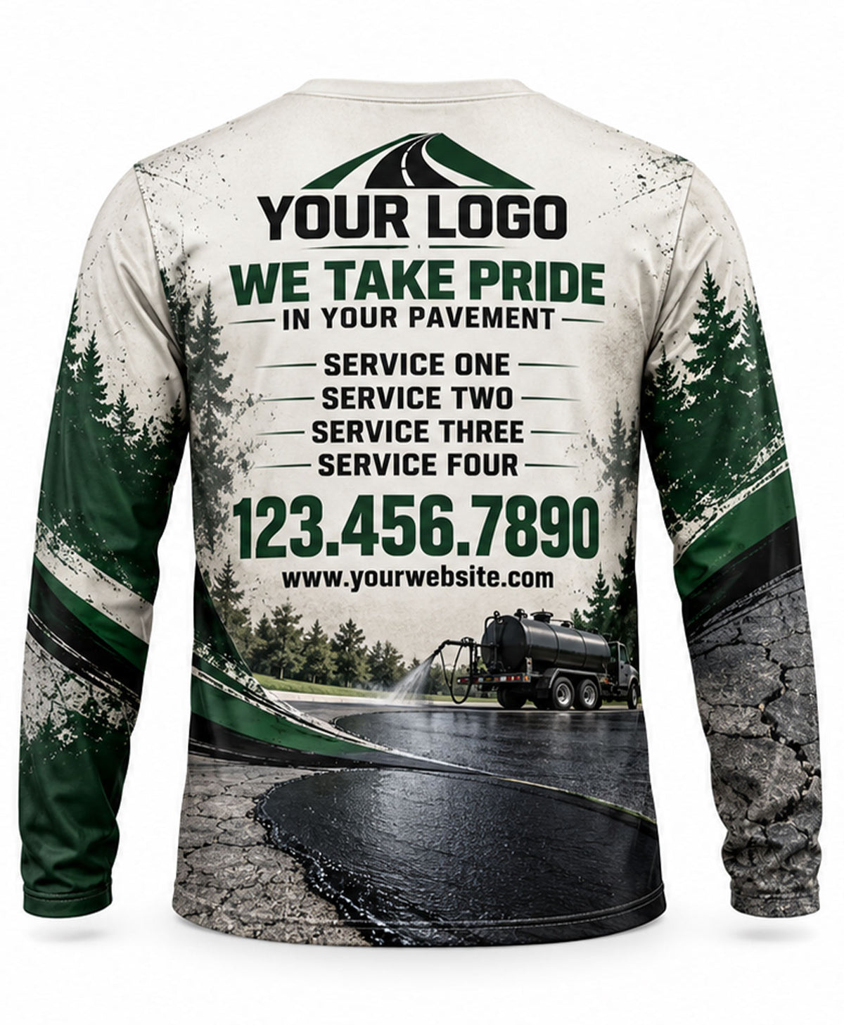 Asphalt Sealcoating Crew Uniform - back