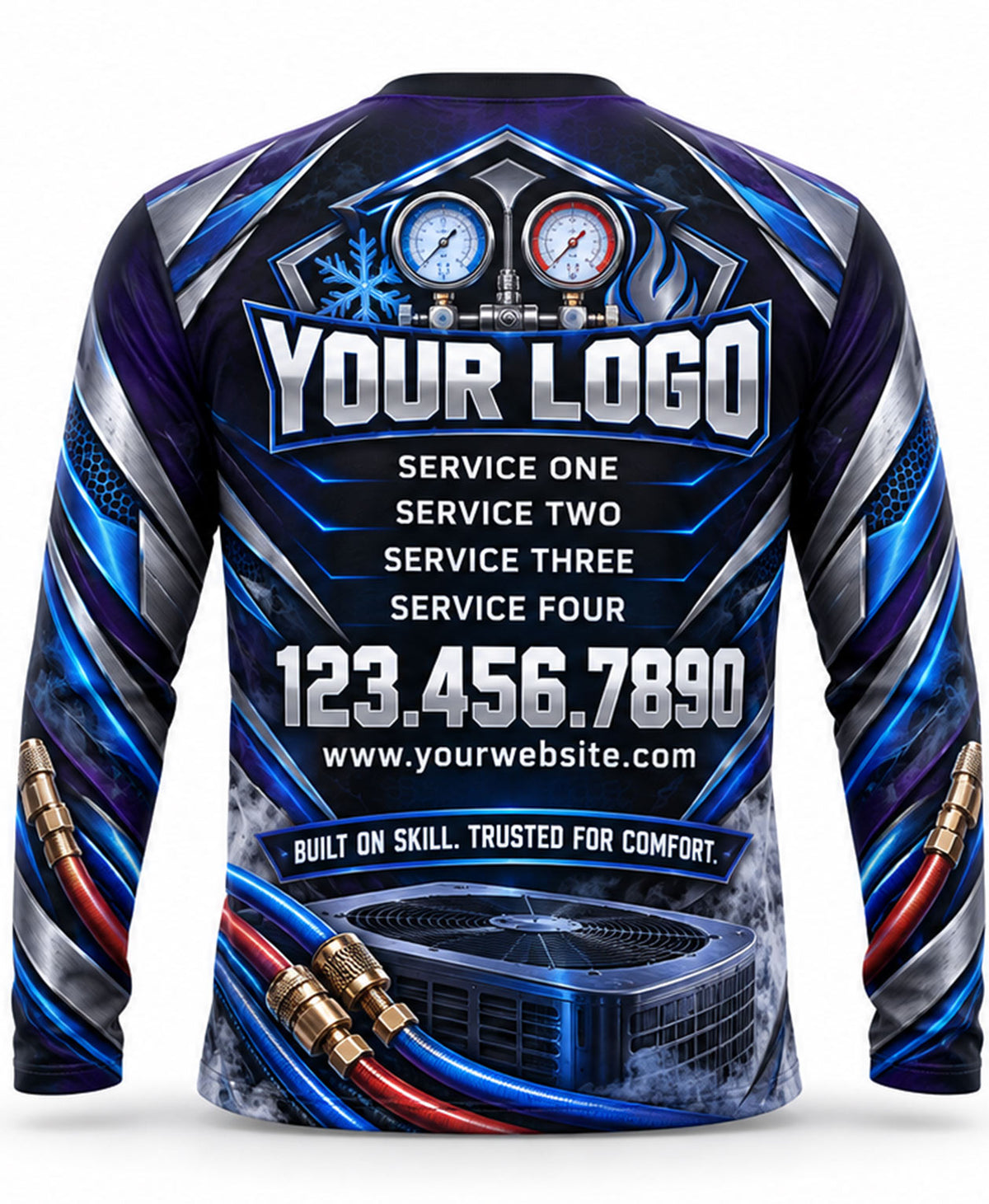 HVAC Crew Uniform - back
