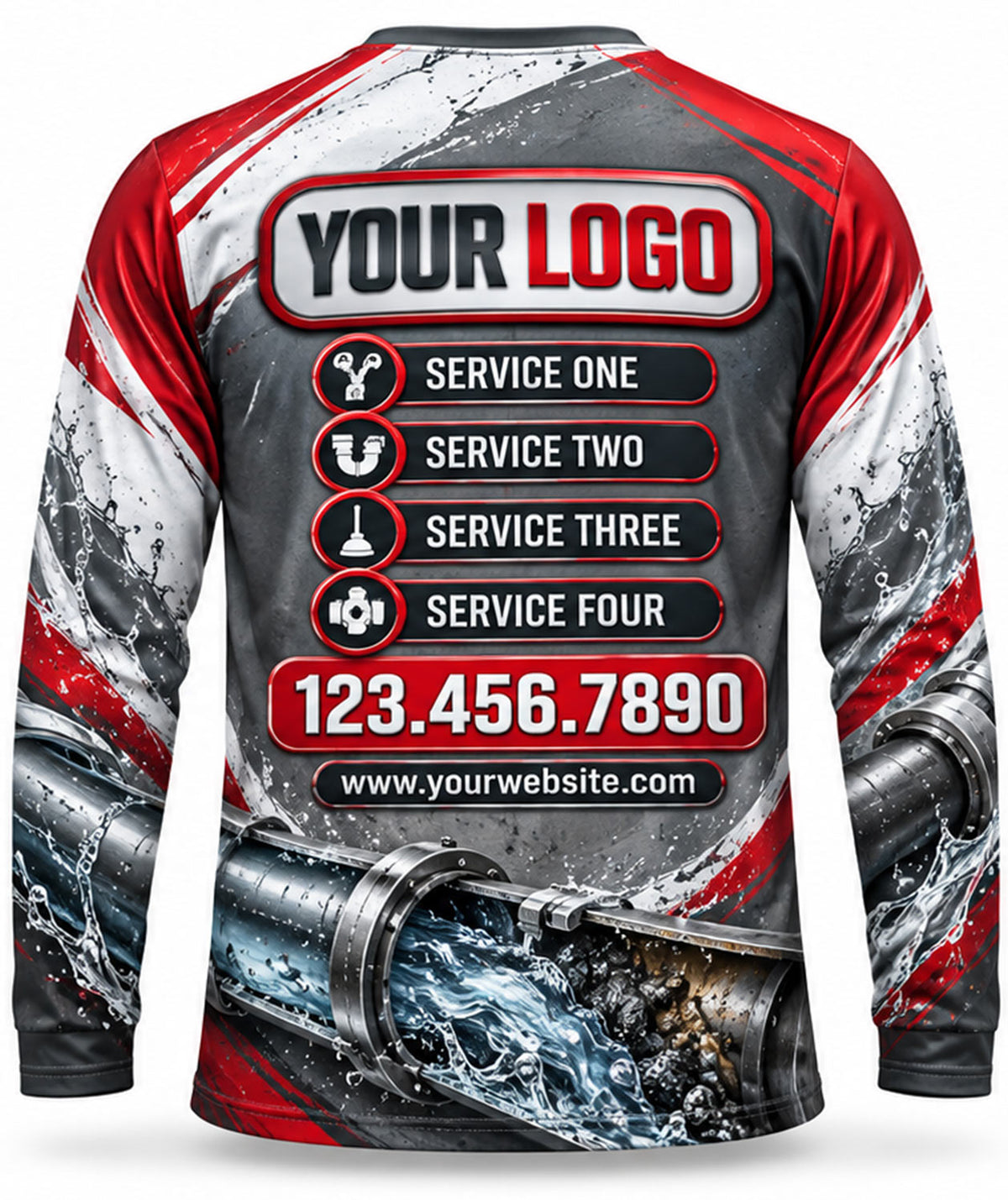 Plumbing Crew Uniform - back