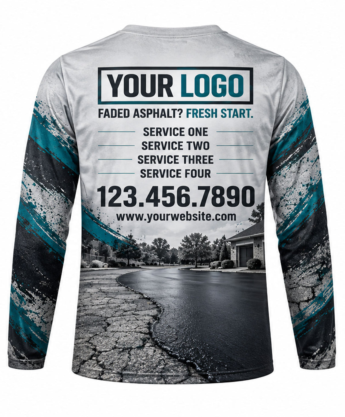 Asphalt Sealcoating Crew Uniform - back