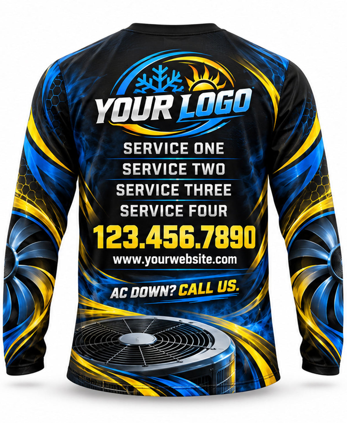 HVAC Crew Uniform - back