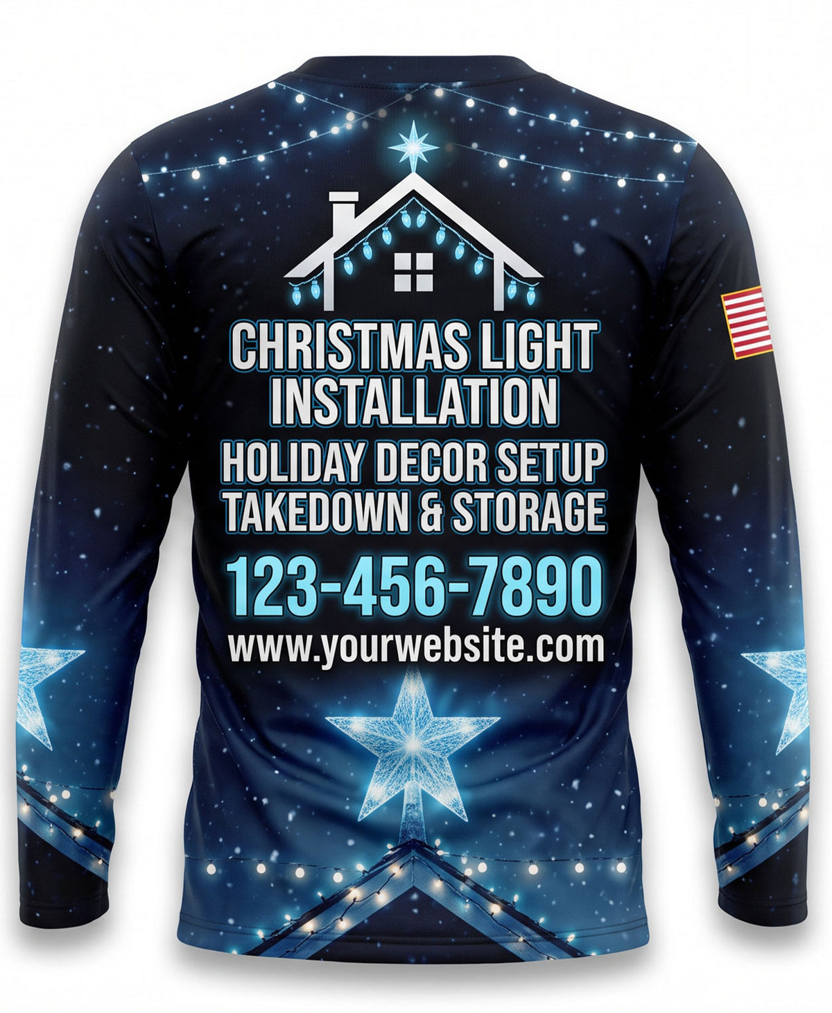 Starry Night Sky Christmas Light Crew Uniform