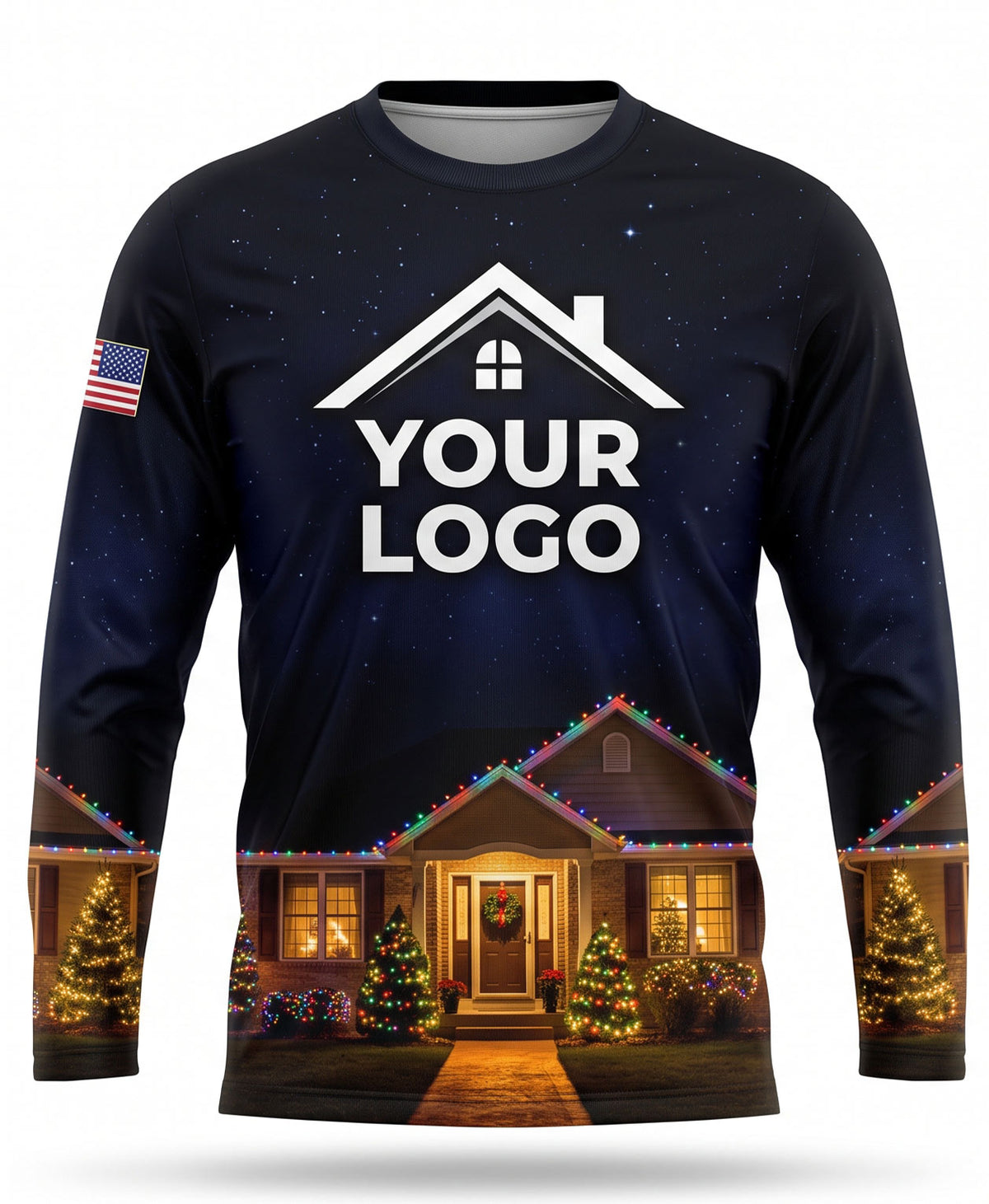 Winter Cabin House Glow Christmas Light Crew Uniform