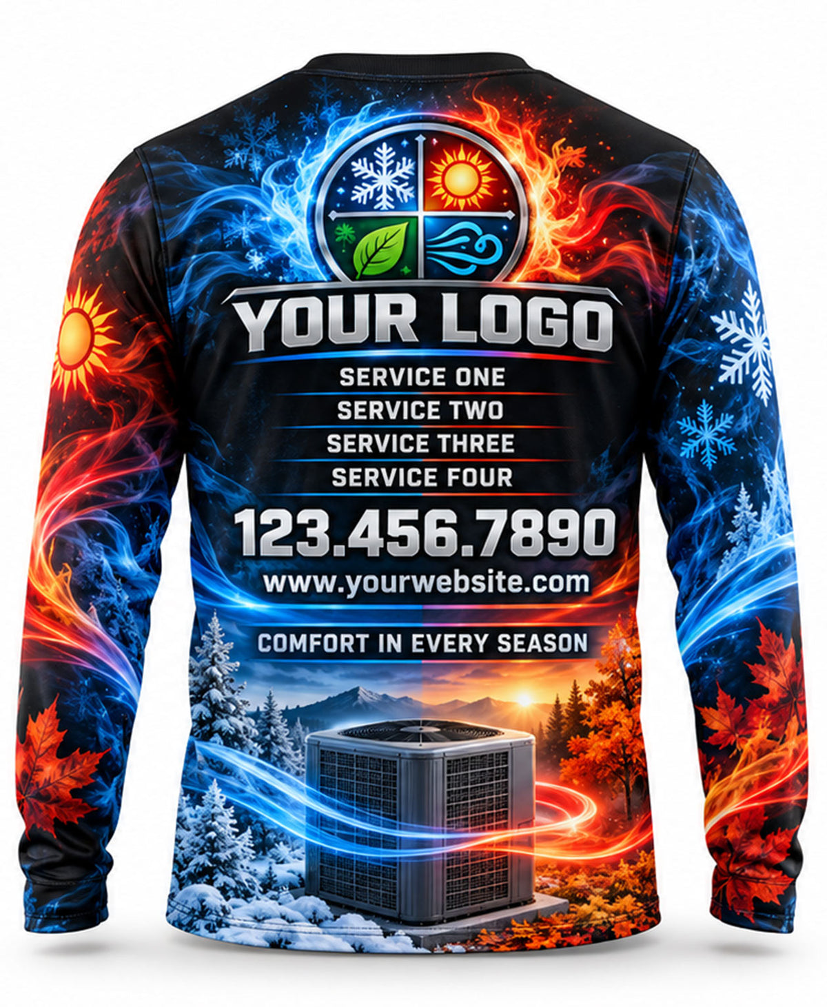 HVAC Crew Uniform - back