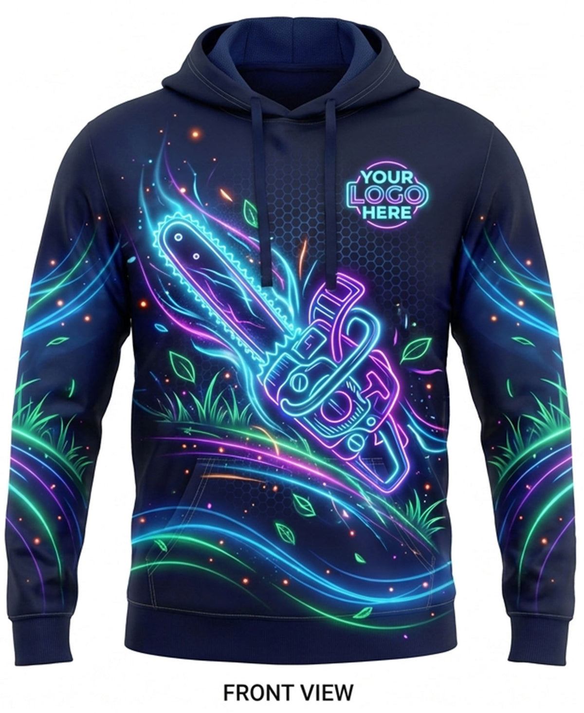 Bio-Luminescent Swirl Lawn Care Crew Uniform