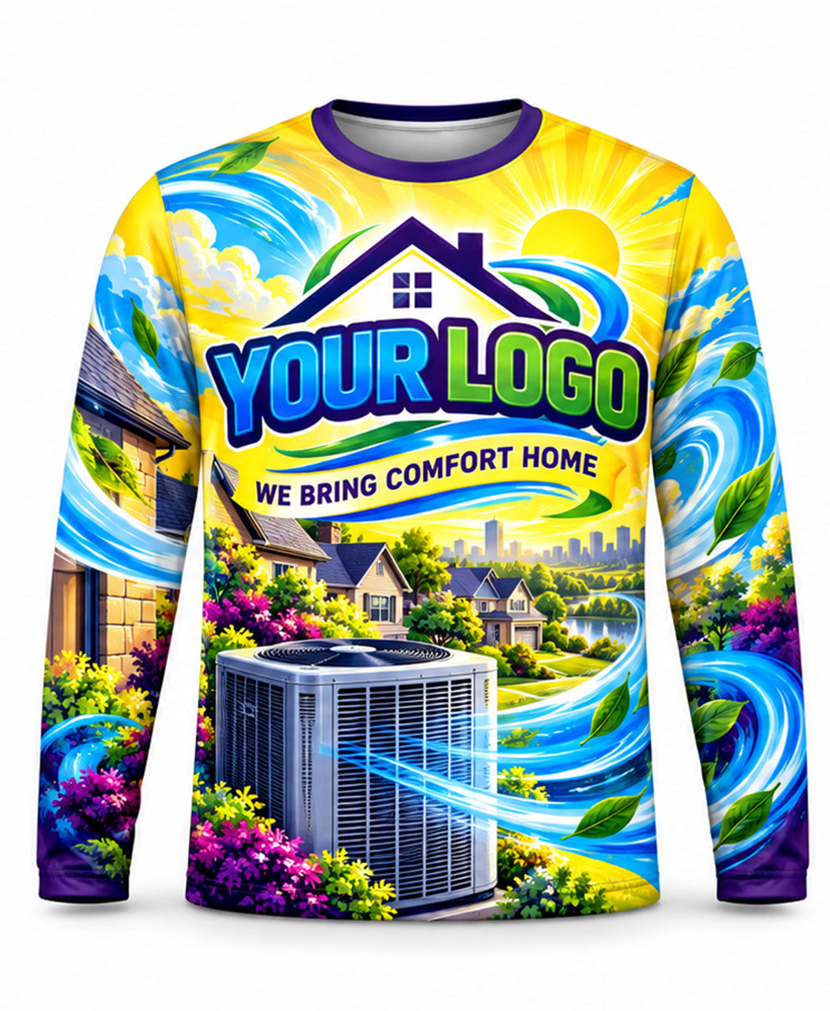 HVAC Crew Uniform - front