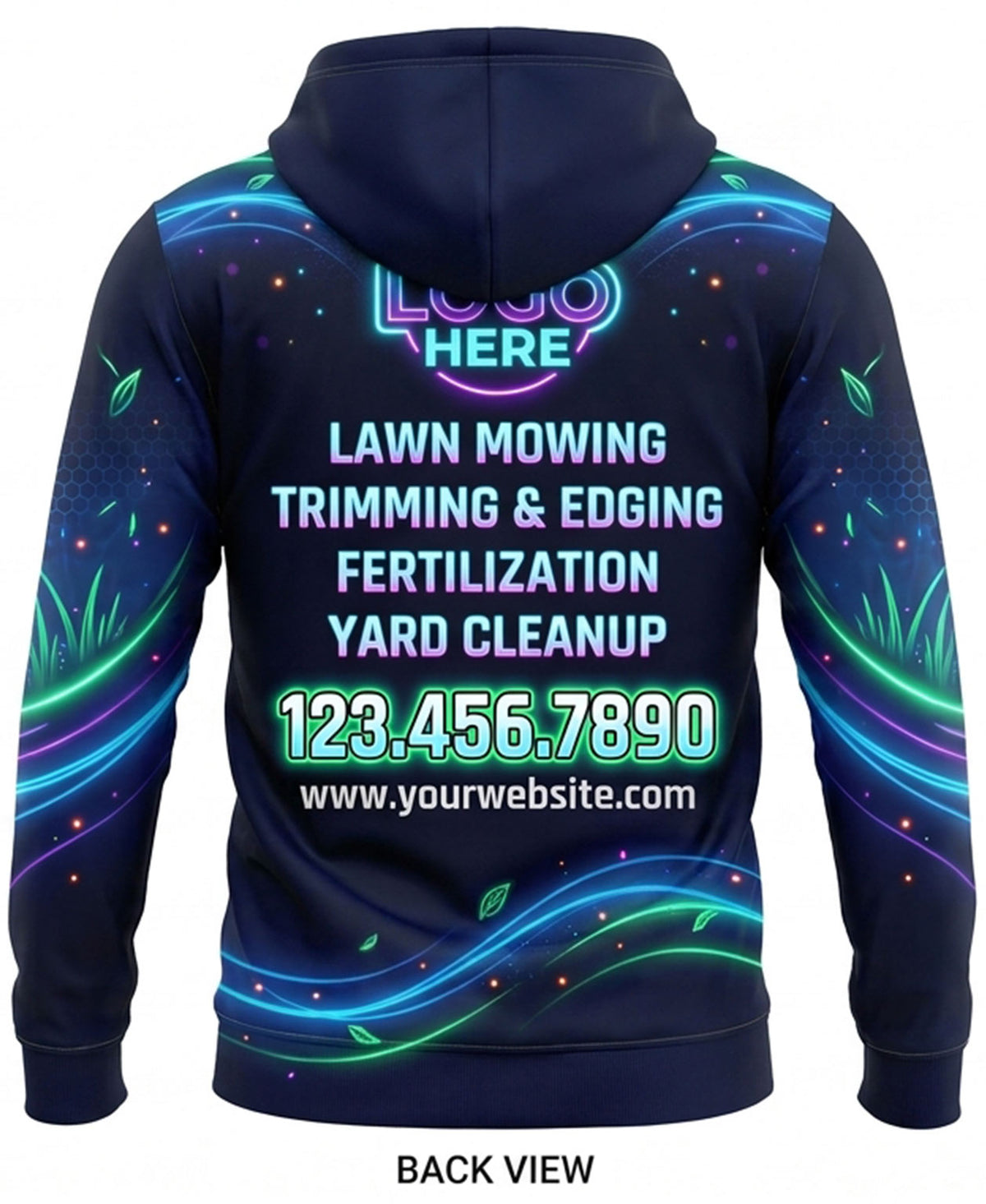 Bio-Luminescent Swirl Lawn Care Crew Uniform