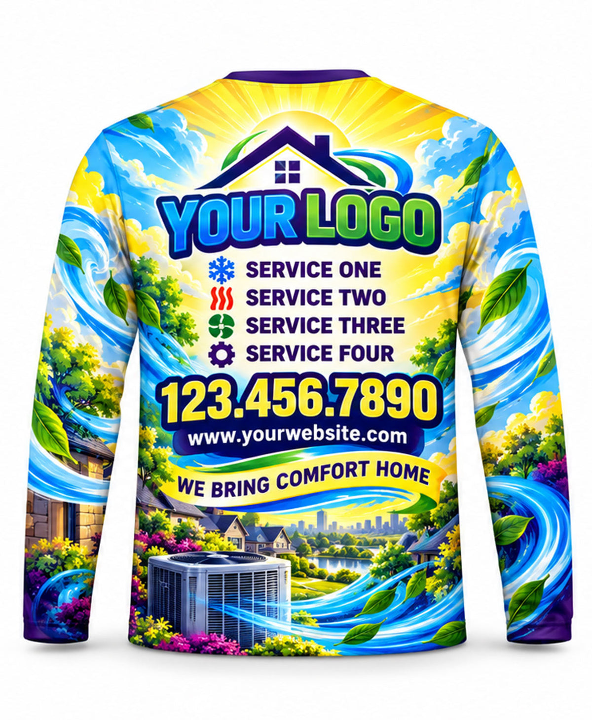 HVAC Crew Uniform - back
