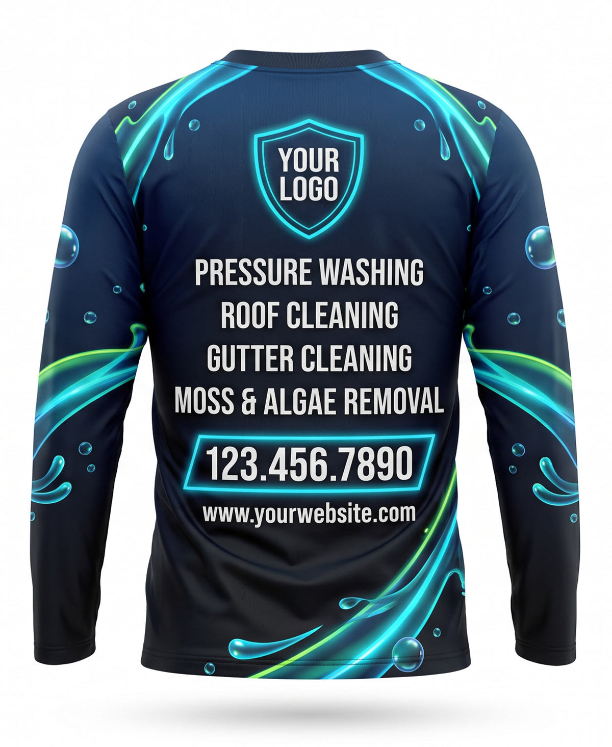 Blue Current Pressure Wash Crew Uniform