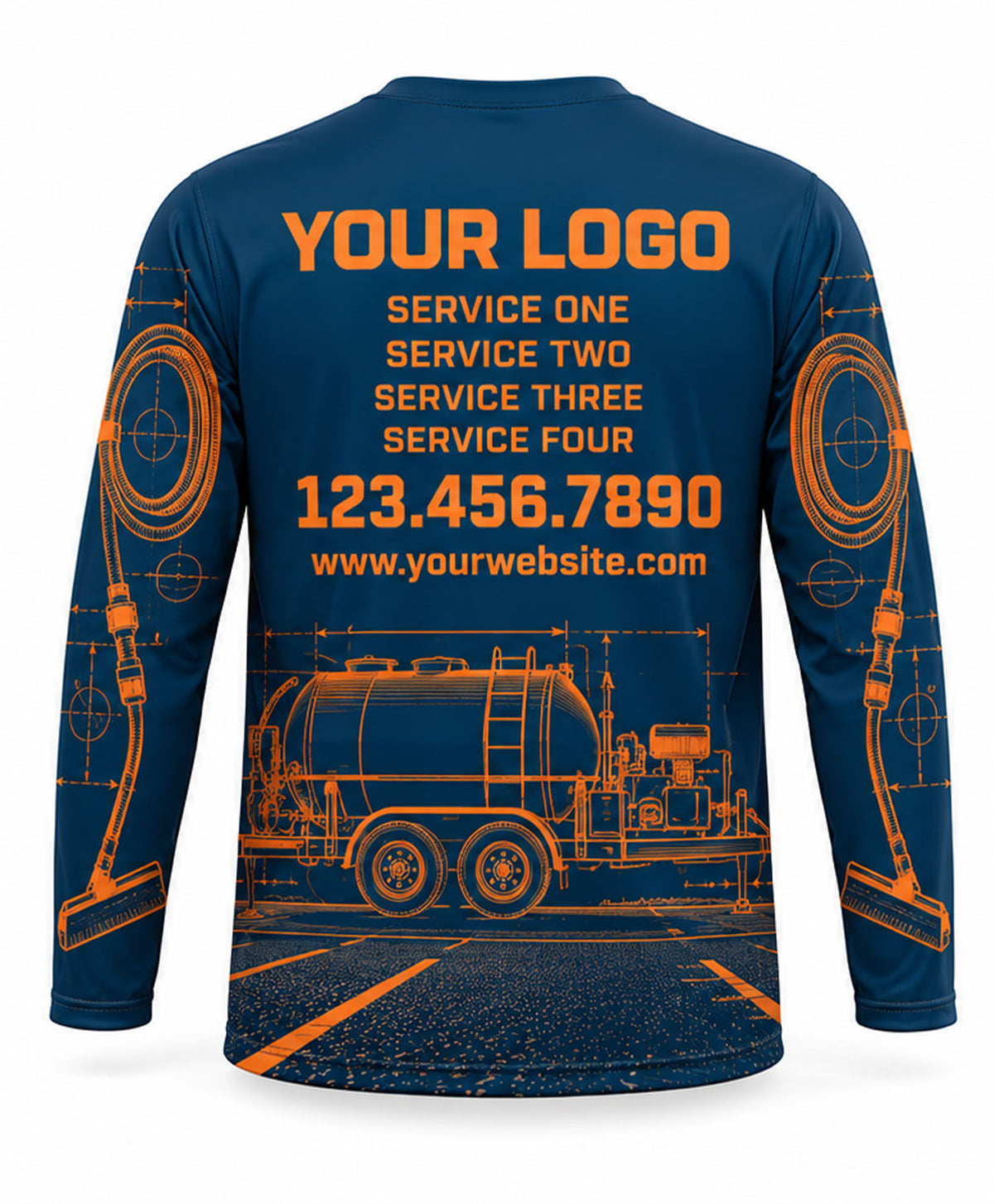 Asphalt Sealcoating Crew Uniform - back